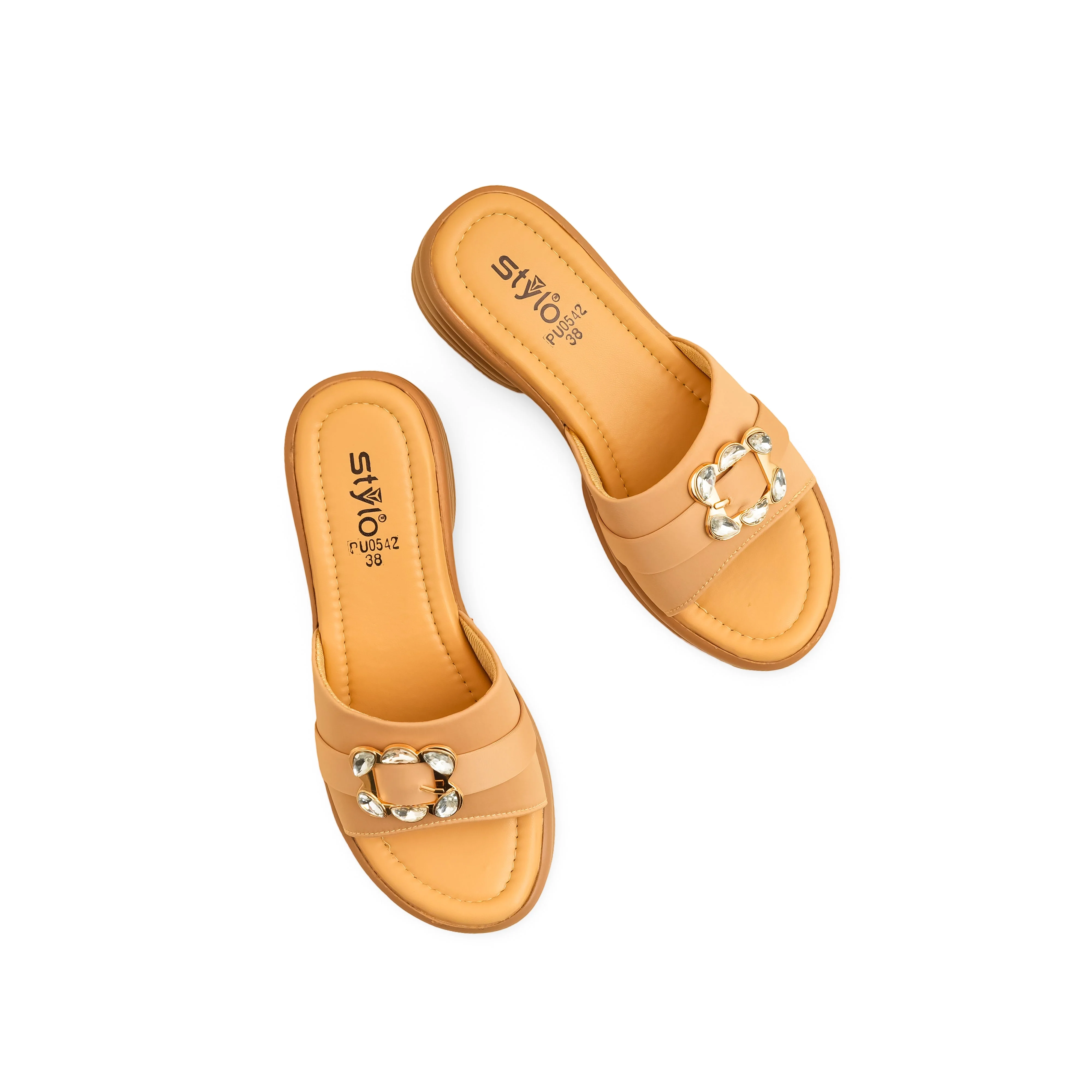 Beige Formal Women Slipper PU0542 - Image 5