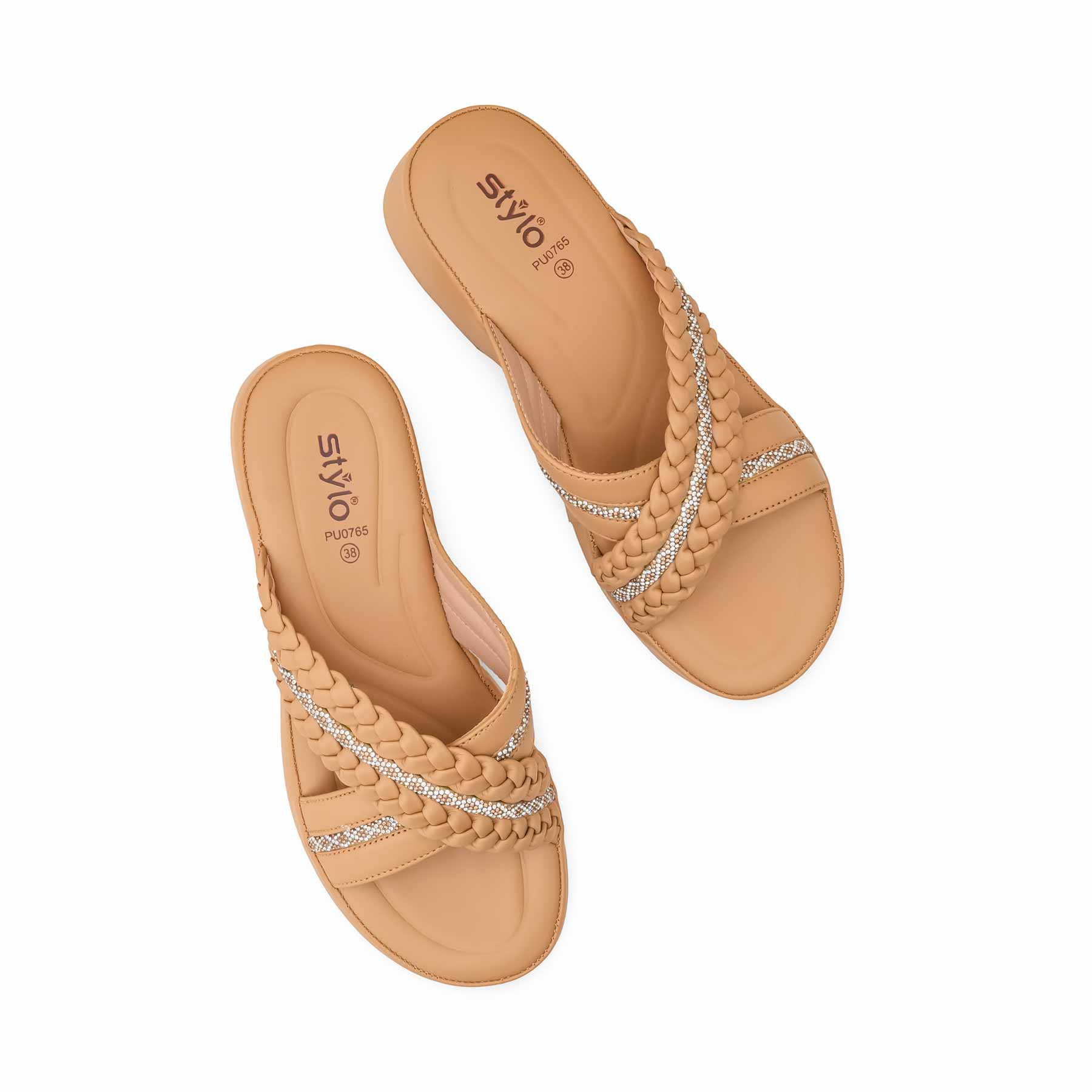 Beige Formal Women Slipper PU0765 - Image 5