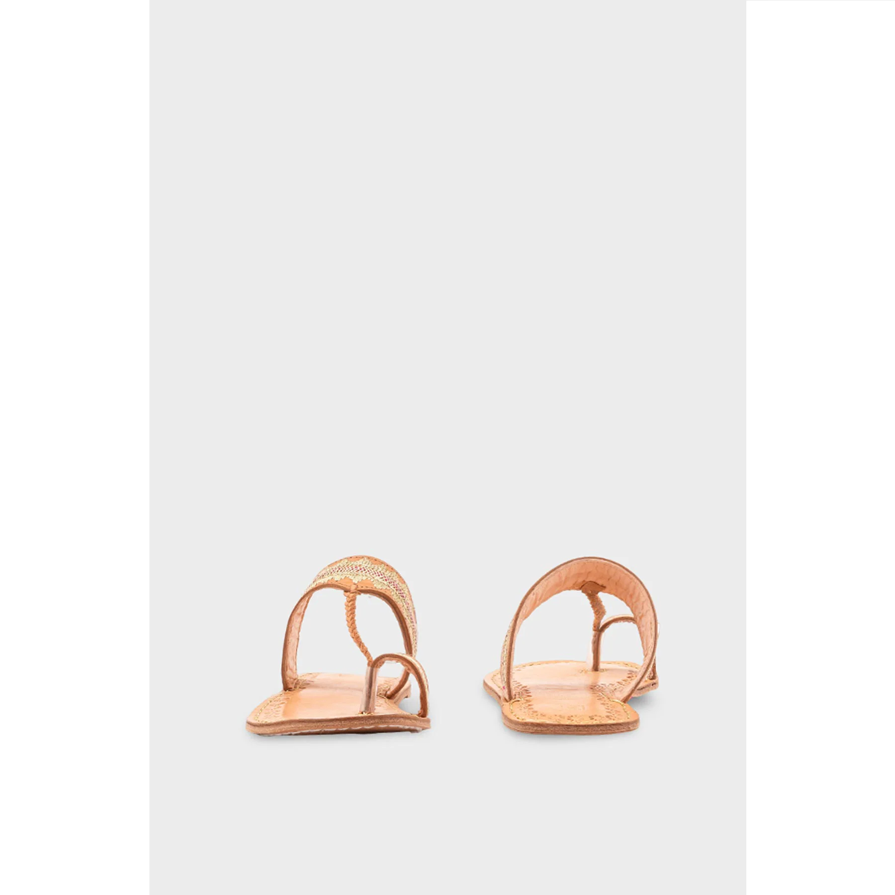 Beige Kolapoori Chappal EC0255 - Image 4