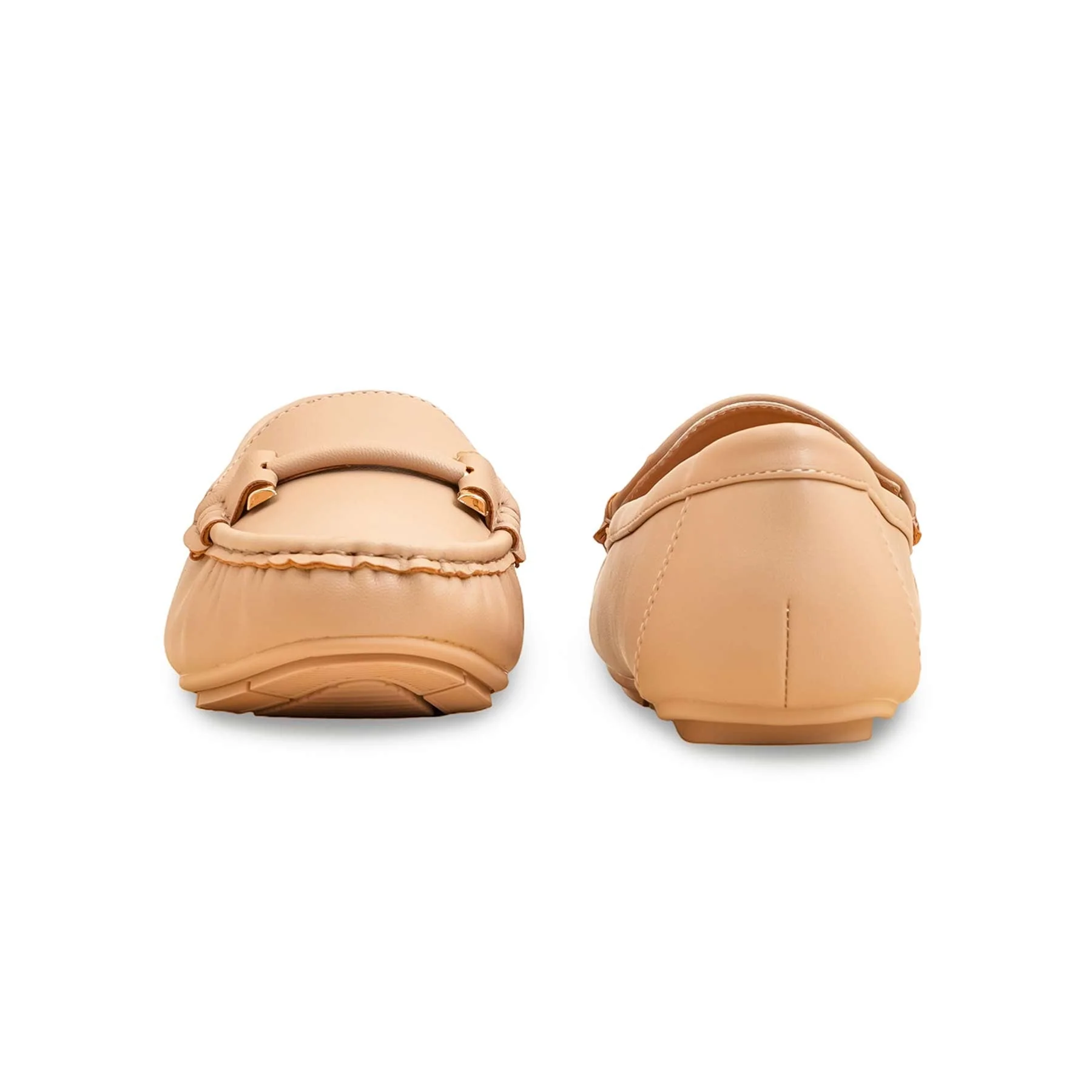 Beige Moccasin For Women WN4510 - Image 5