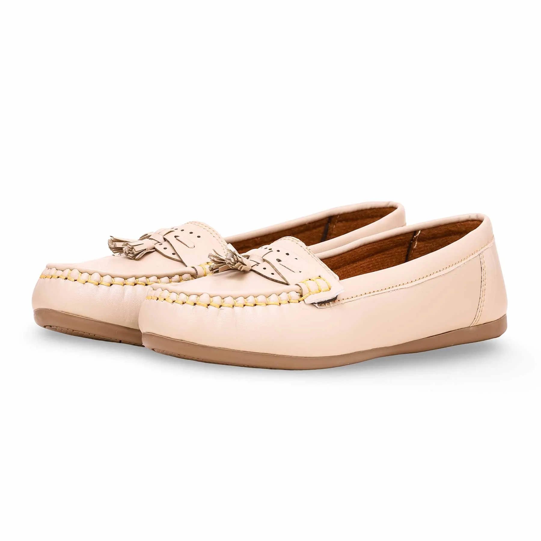 Beige Moccasin WN4324 - Image 2