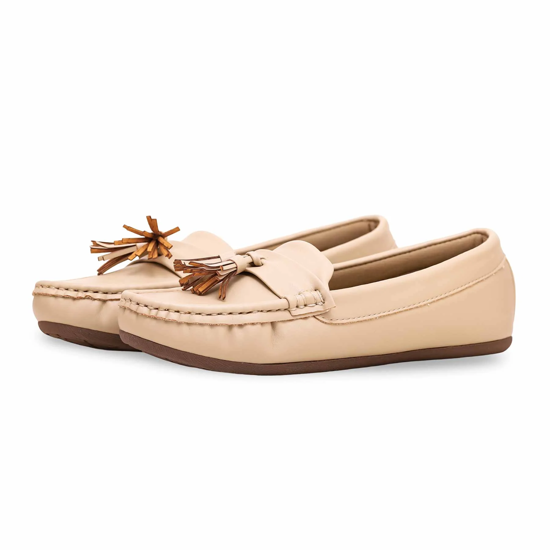 Beige Moccasin WN4385 - Image 2