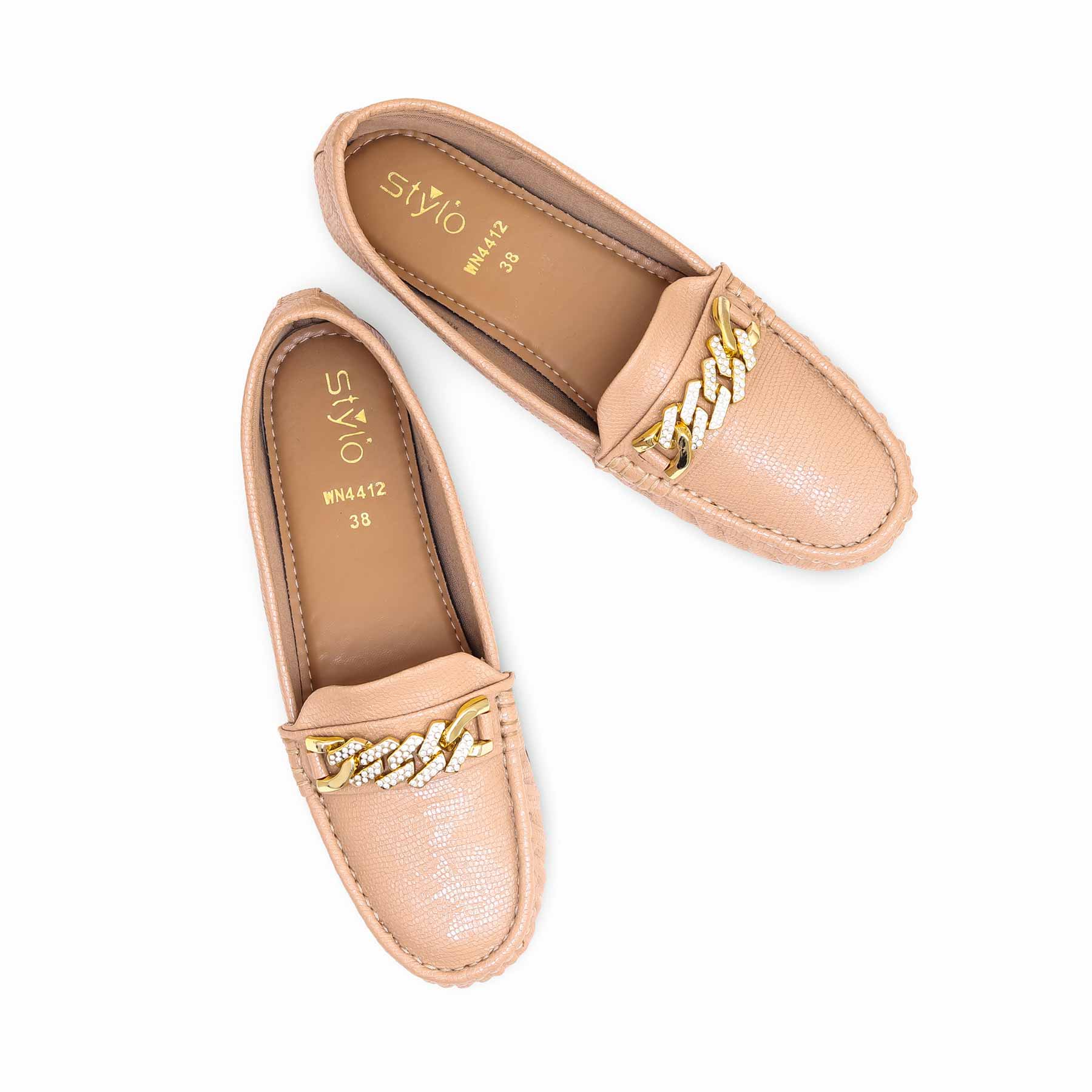 Beige Moccasin WN4412 - Image 4