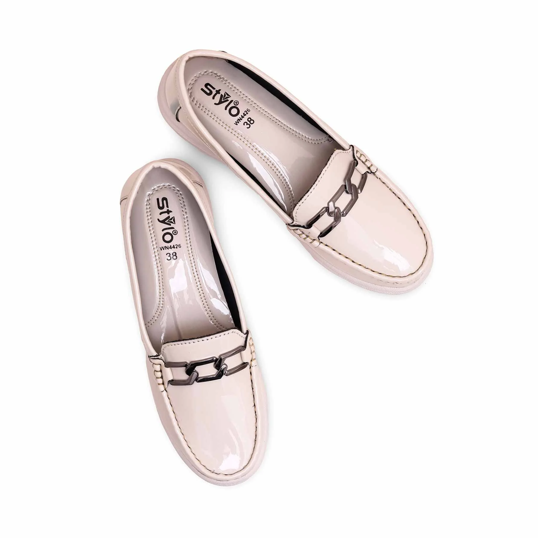 Beige Moccasin WN4426 - Image 4