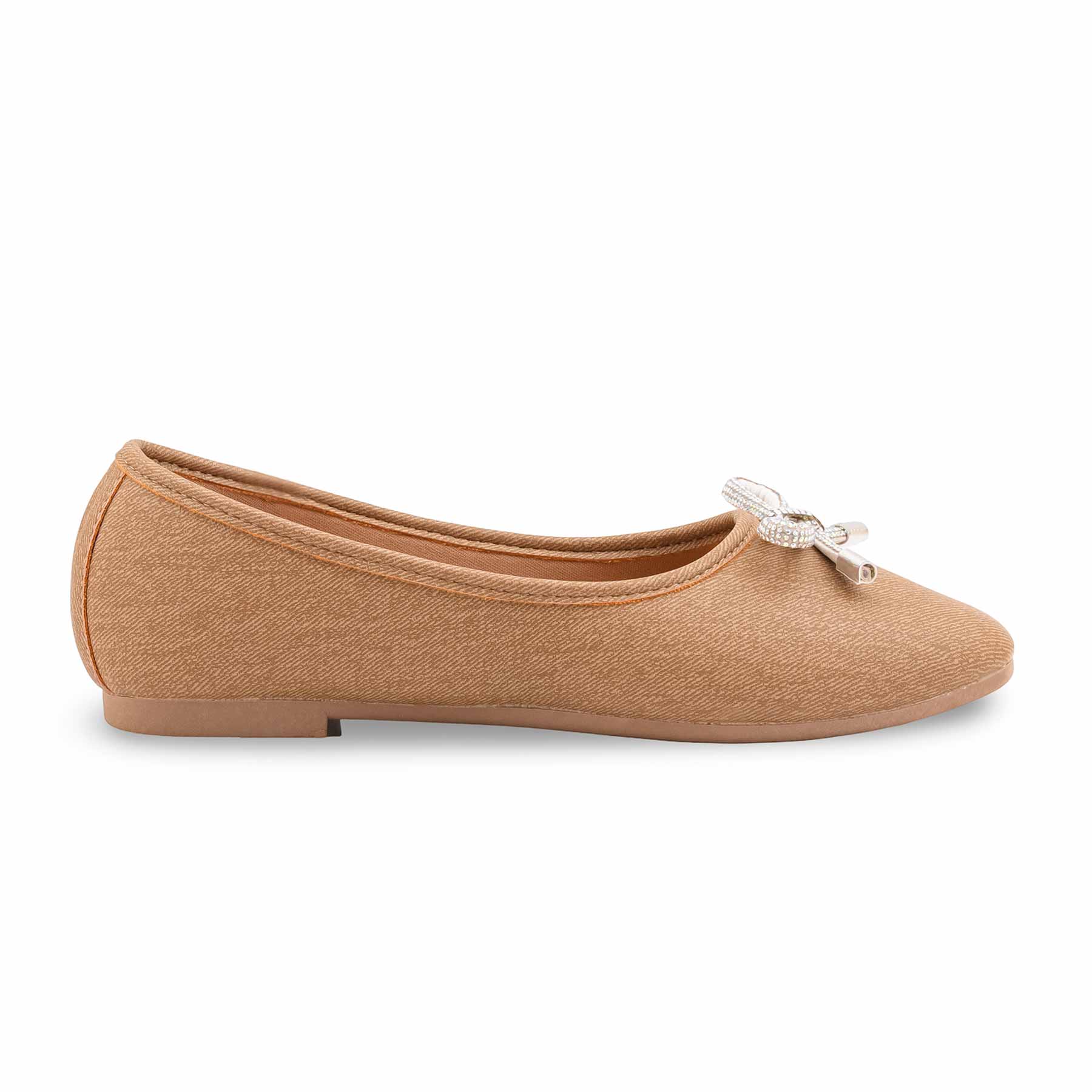 Beige Pumps For Ladies WN1228 - Image 2
