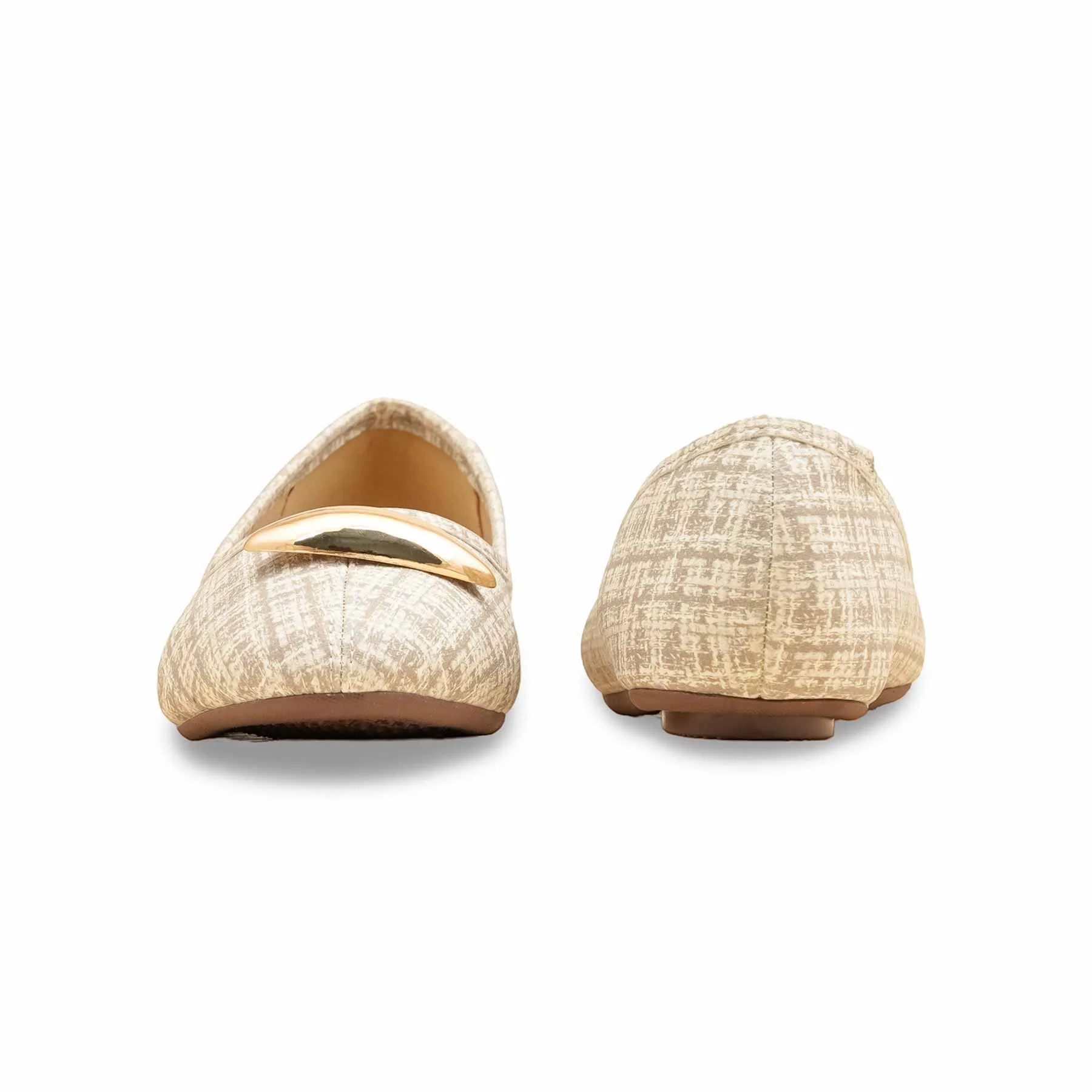 Beige Pumps For Ladies WN1231 - Image 4