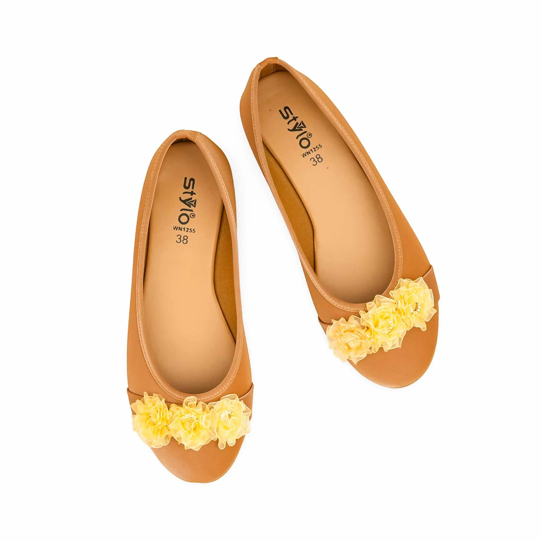 Beige Pumps For Ladies WN1255 - Image 5