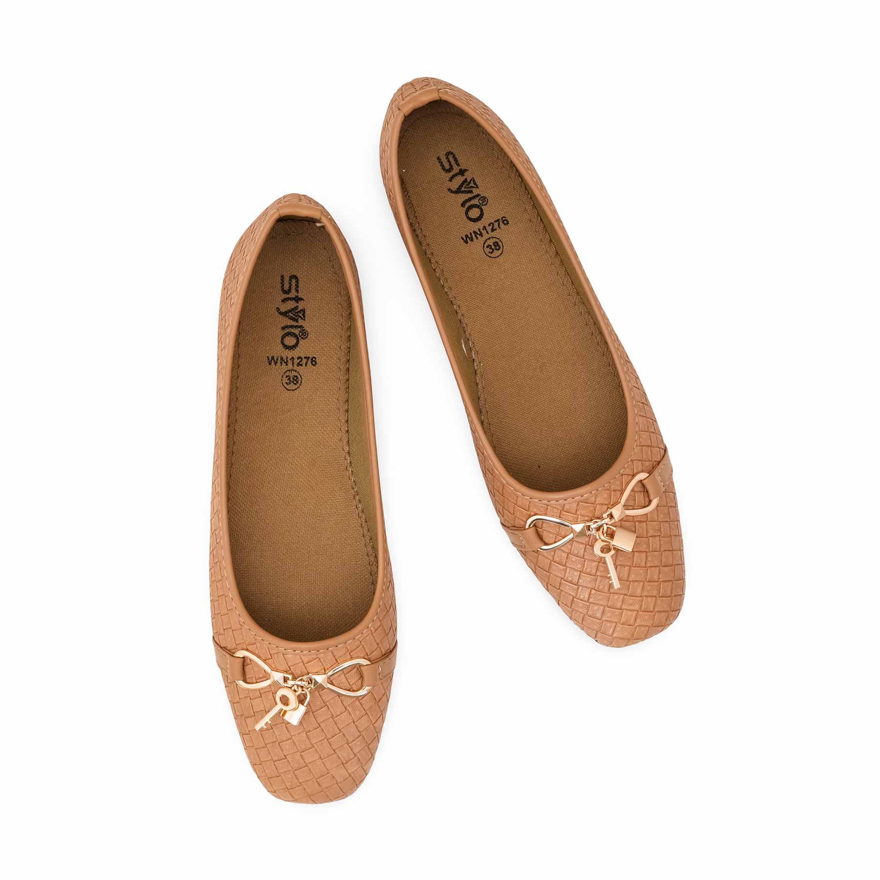 Beige Pumps For Ladies WN1276 - Image 5