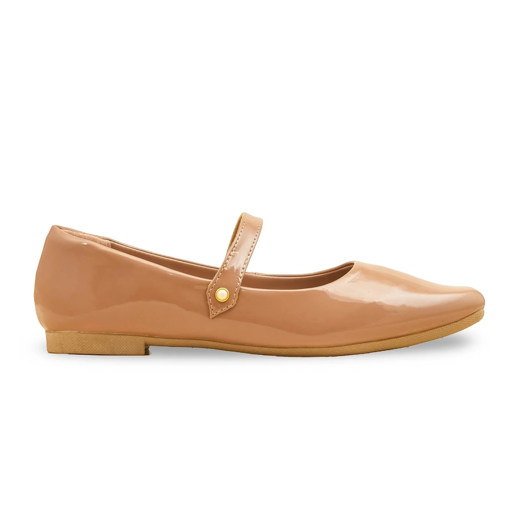 Beige Pumps For Ladies WN1299 - Image 2