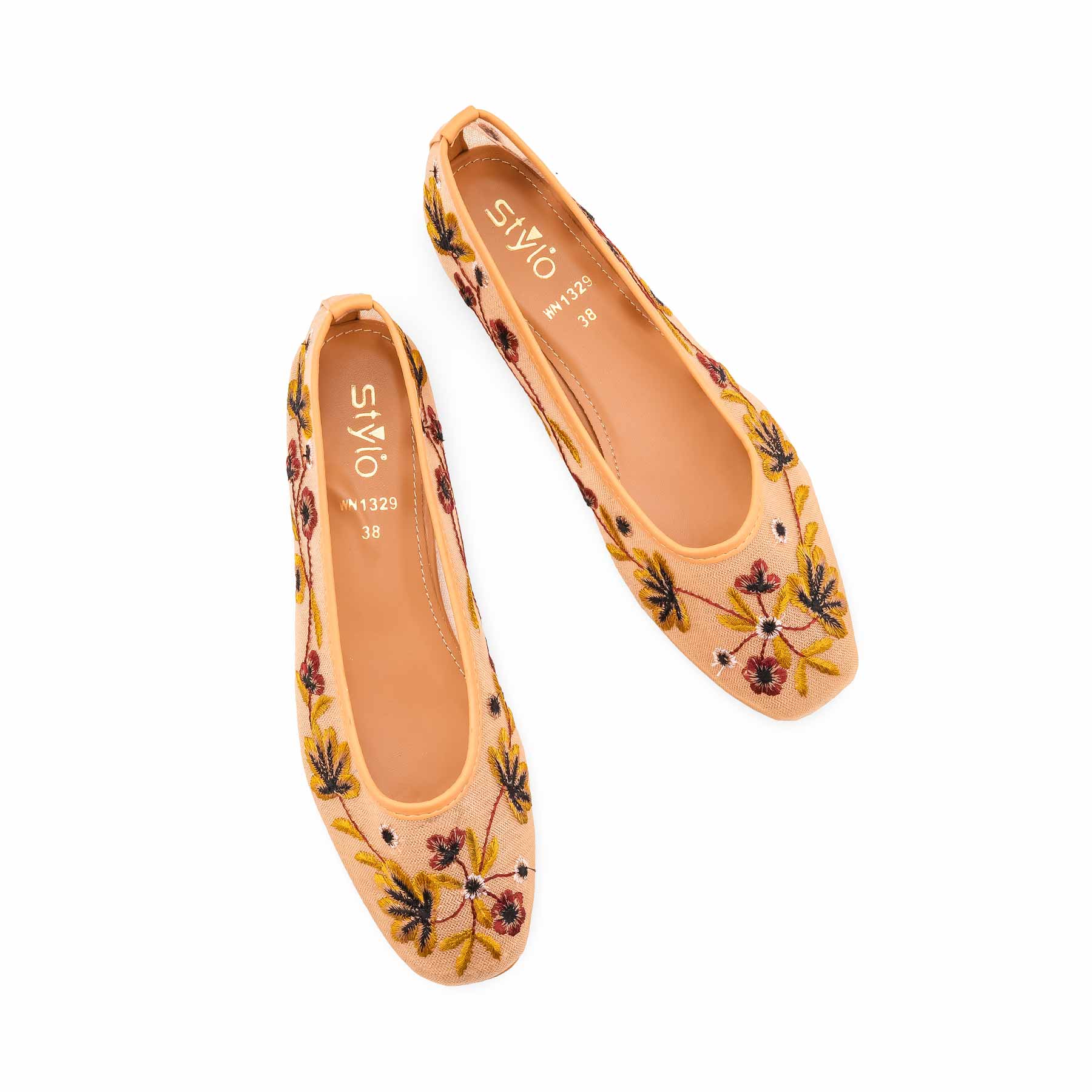 Beige Pumps For Ladies WN1329 - Image 5