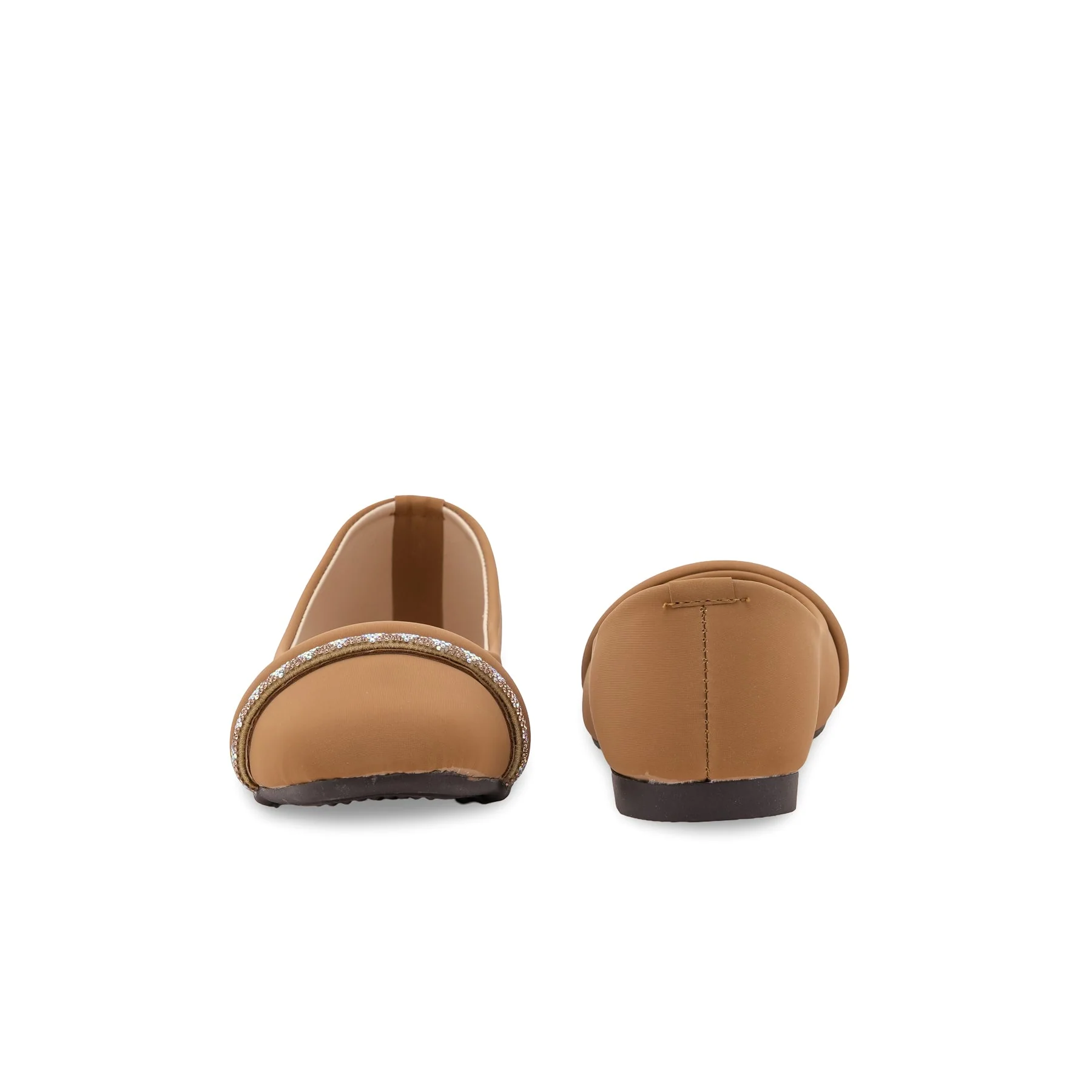 Beige Pumps For Ladies WN1339 - Image 5