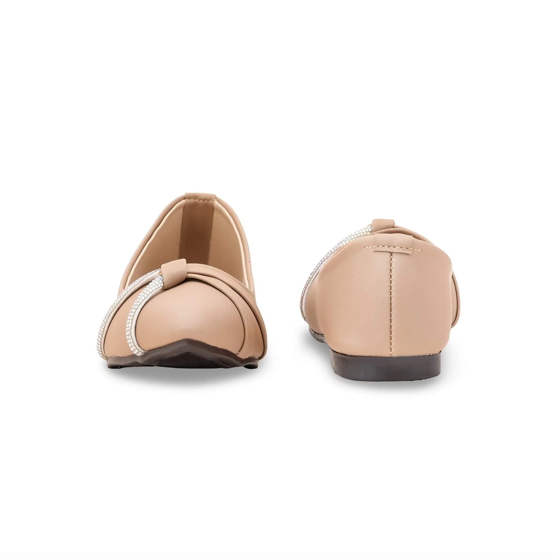 Beige Pumps For Women WN1278 - Image 5