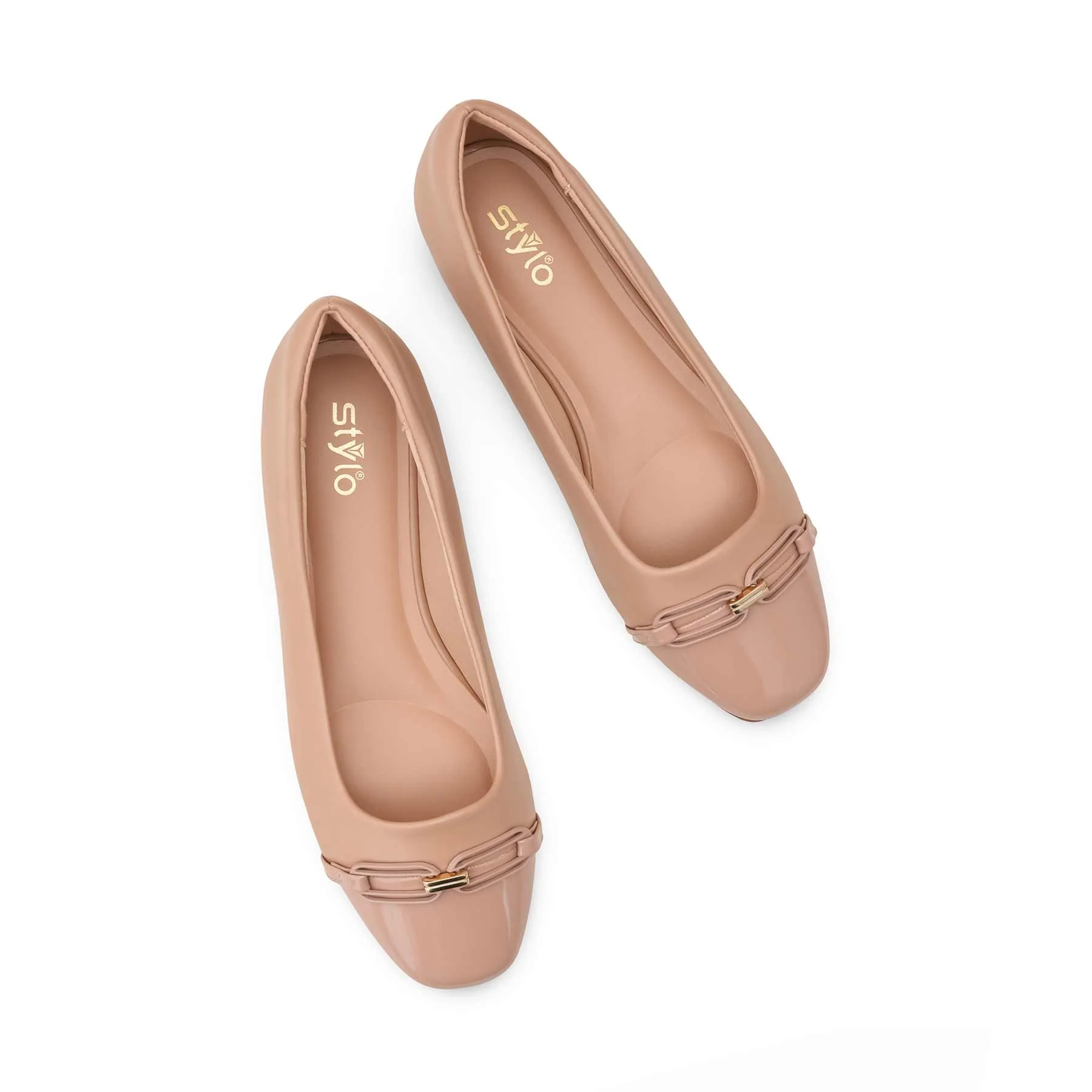Beige Pumps For Women WN1288 - Image 5