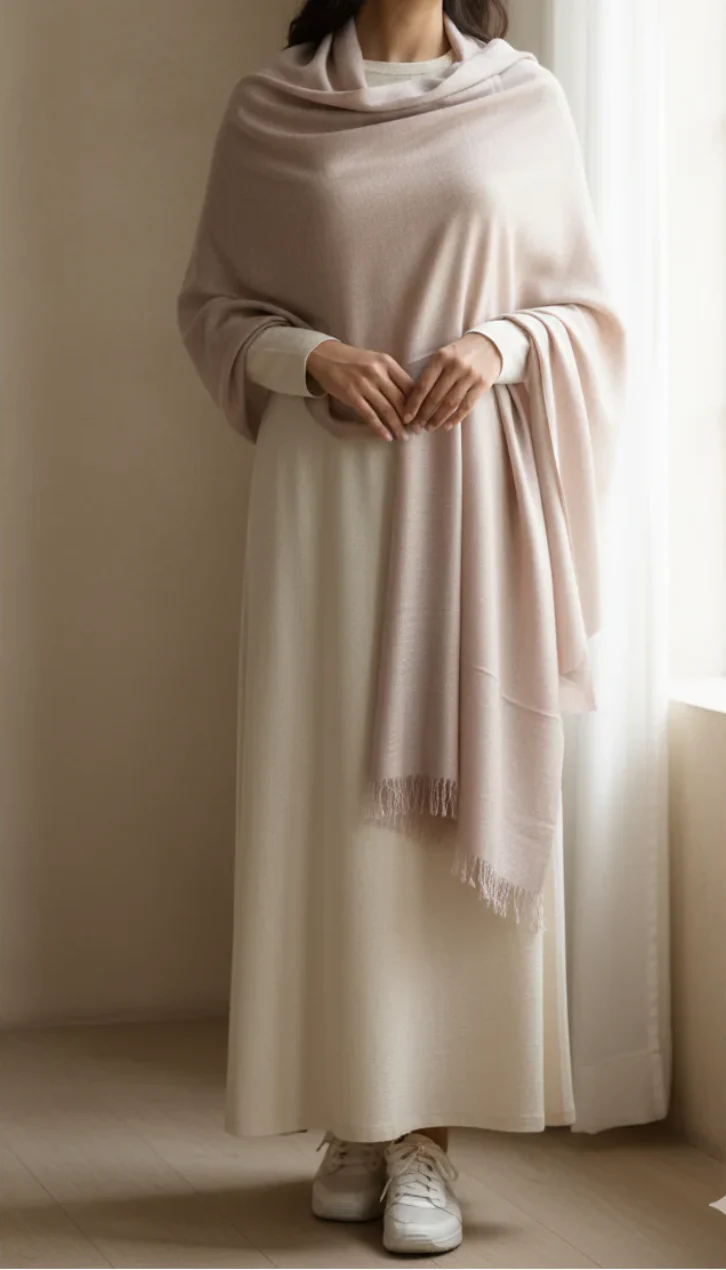 Beige Winter Stole PN5006
