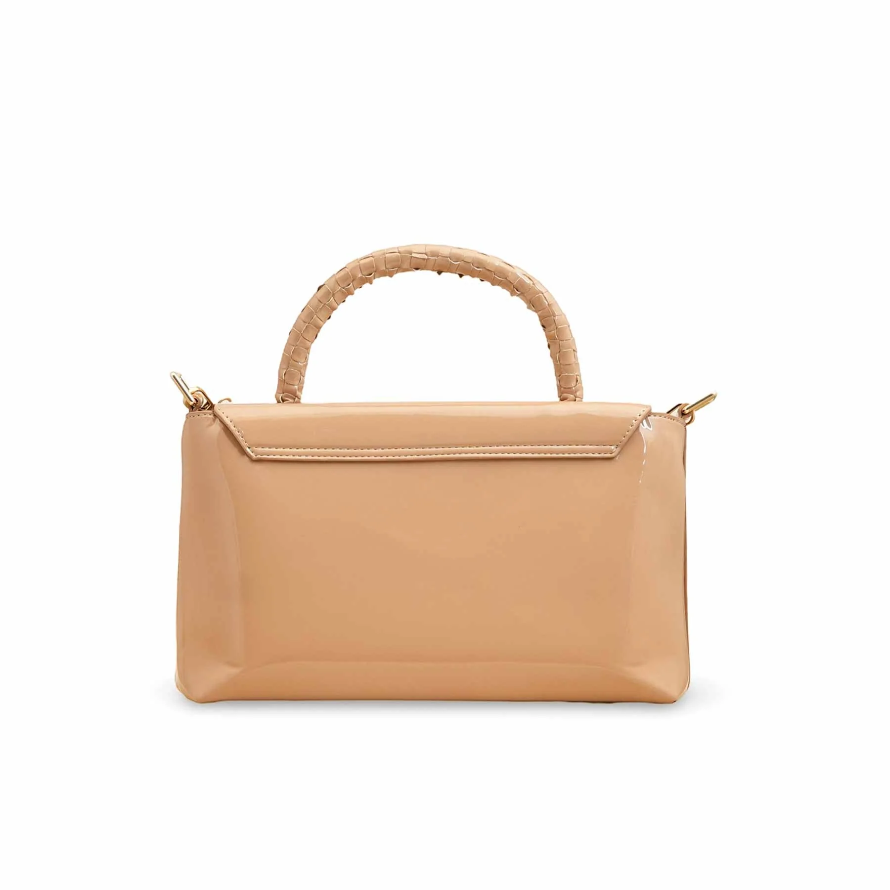 Beige Women Formal Shoulder Bag P55812 - Image 4