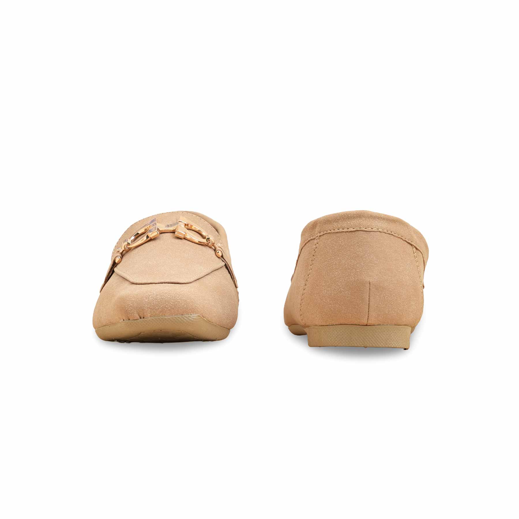 Beige Women Moccasin WN1305 - Image 4