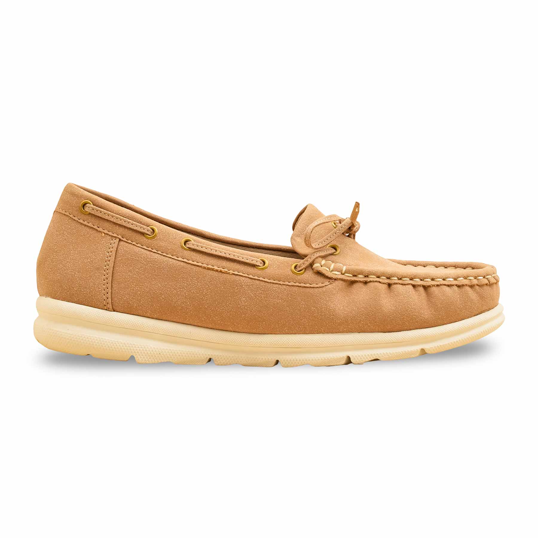 Beige Women Moccasin WN4486 - Image 2