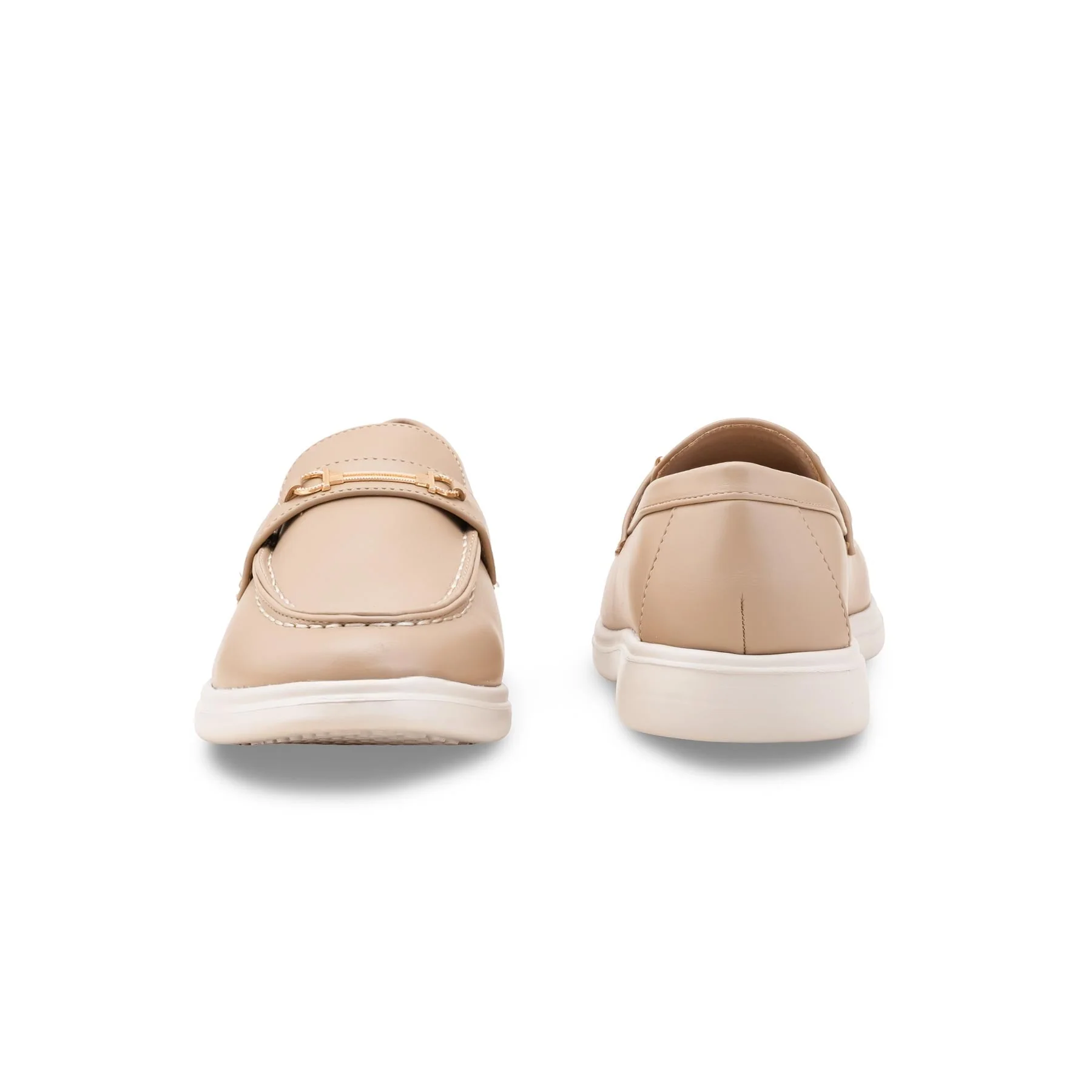 Beige Women Moccasin WN4525 - Image 4