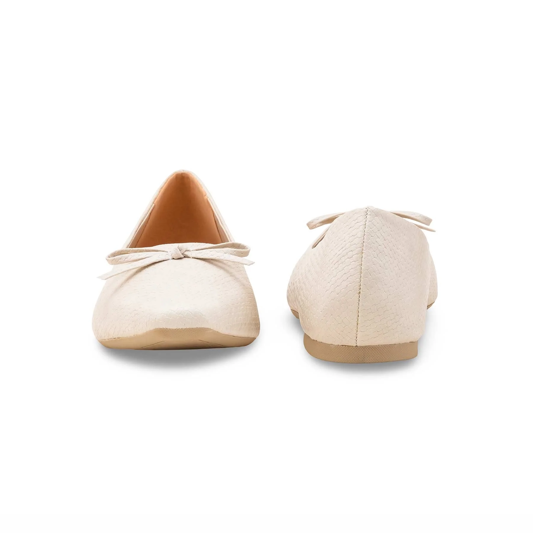Beige Women Pumps LWN424 - Image 5