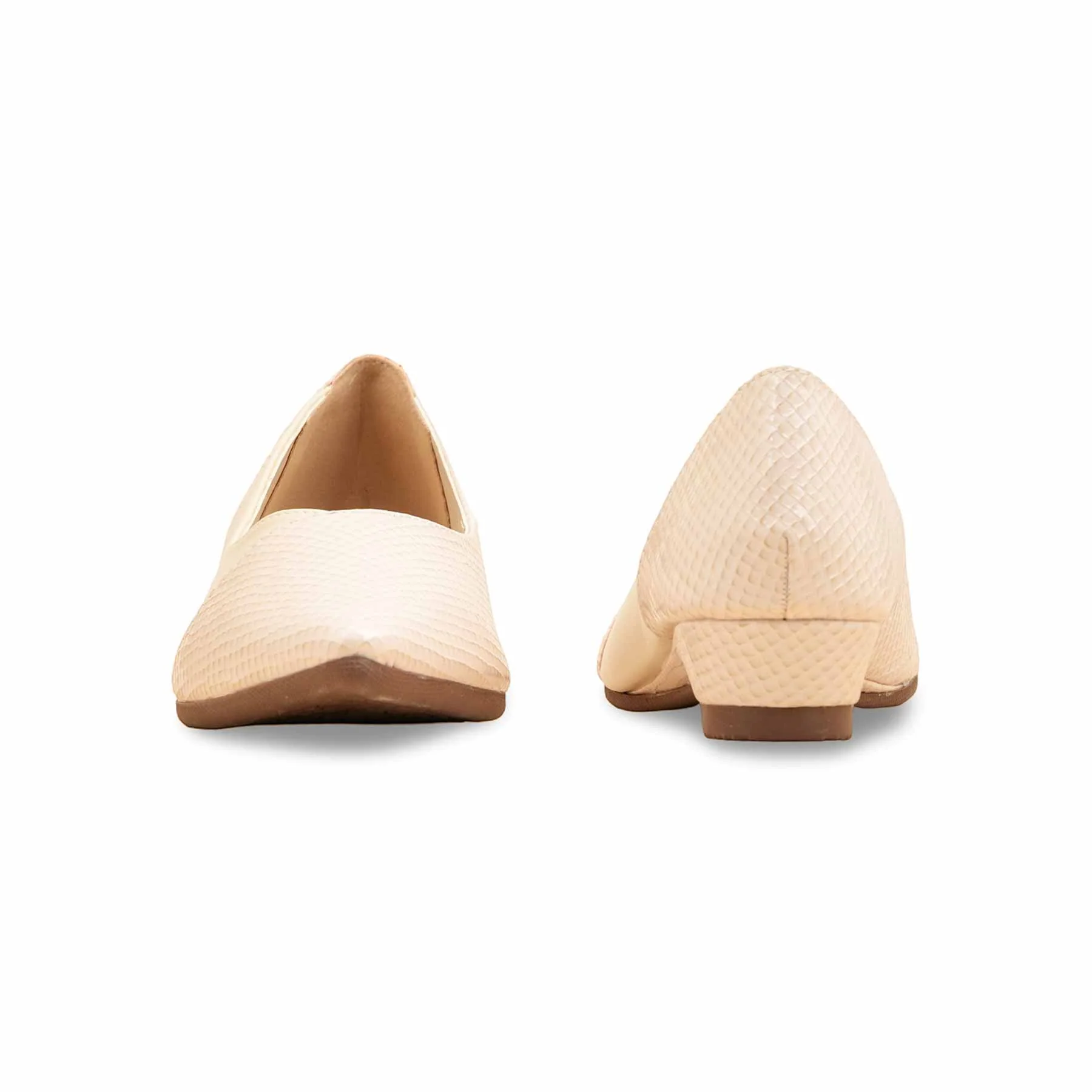 Beige Women Pumps WN1214 - Image 4