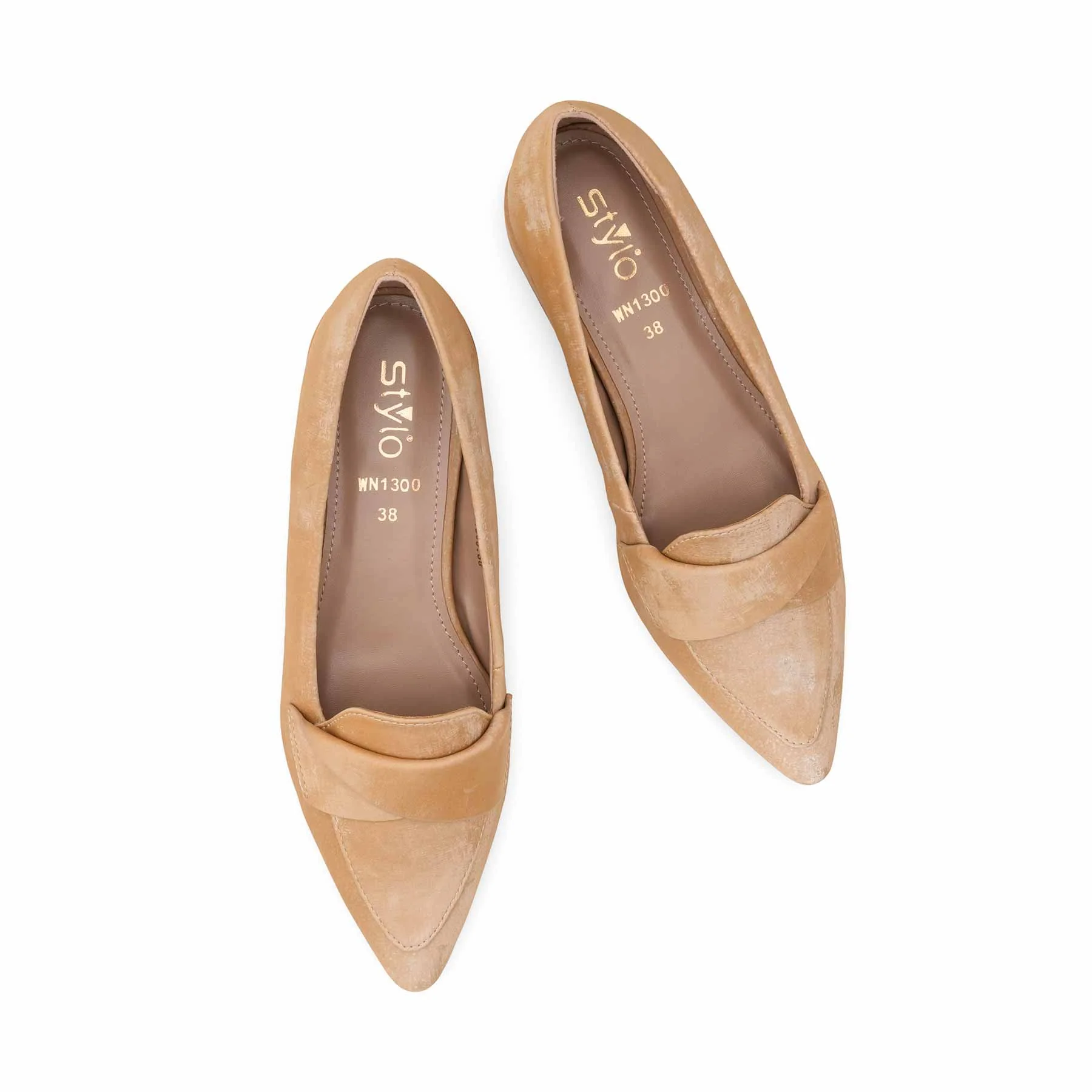 Beige Women Pumps WN1300 - Image 6