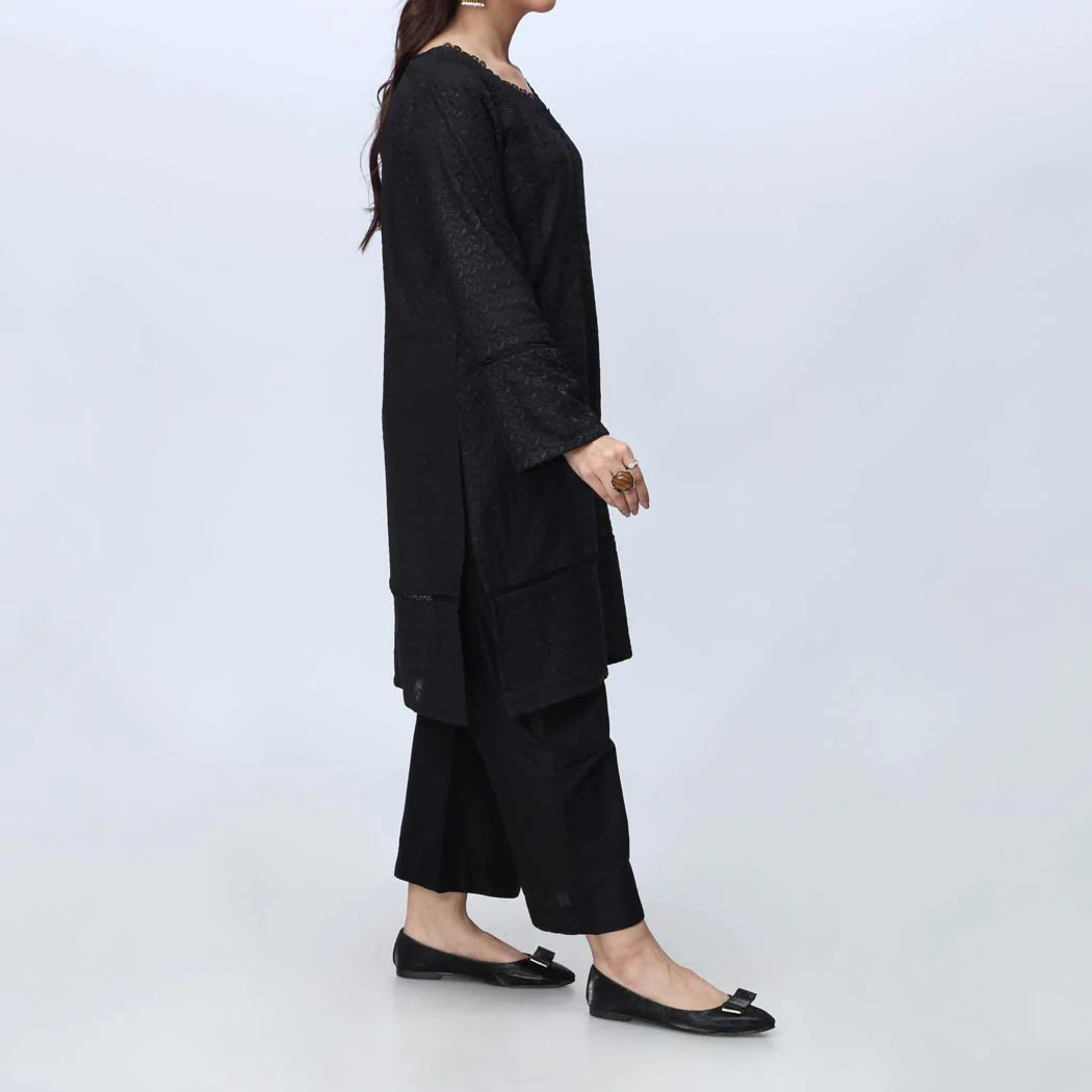 1PC-Embroidered ChikanKari Shirt PS4170 - Image 2