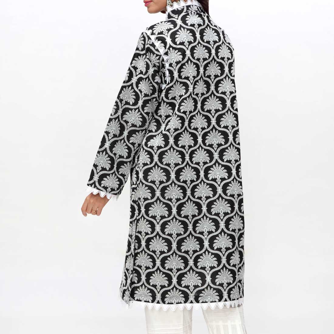 1PC- Puff Printed Lawn Shirt PS4012 - Image 3