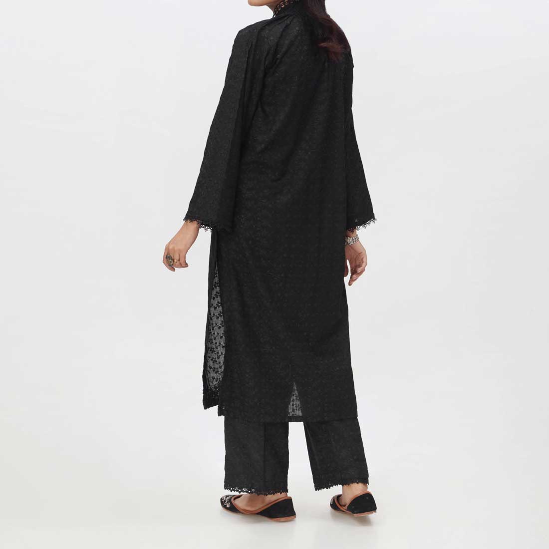 2PC- Embroidered ChikanKari Suit PS4075 - Image 3