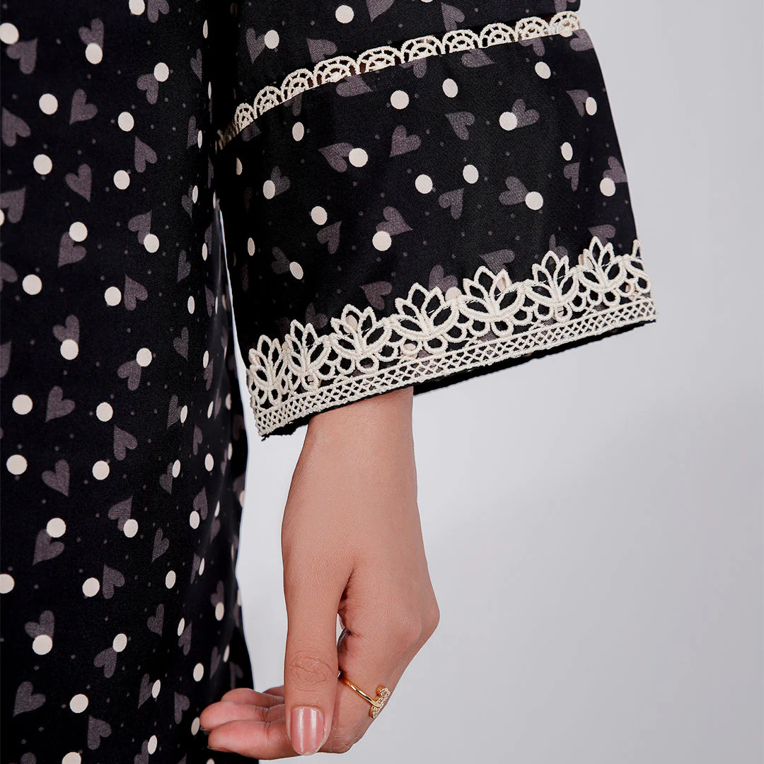 2PC- Printed Linen Suit PW4113 - Image 4