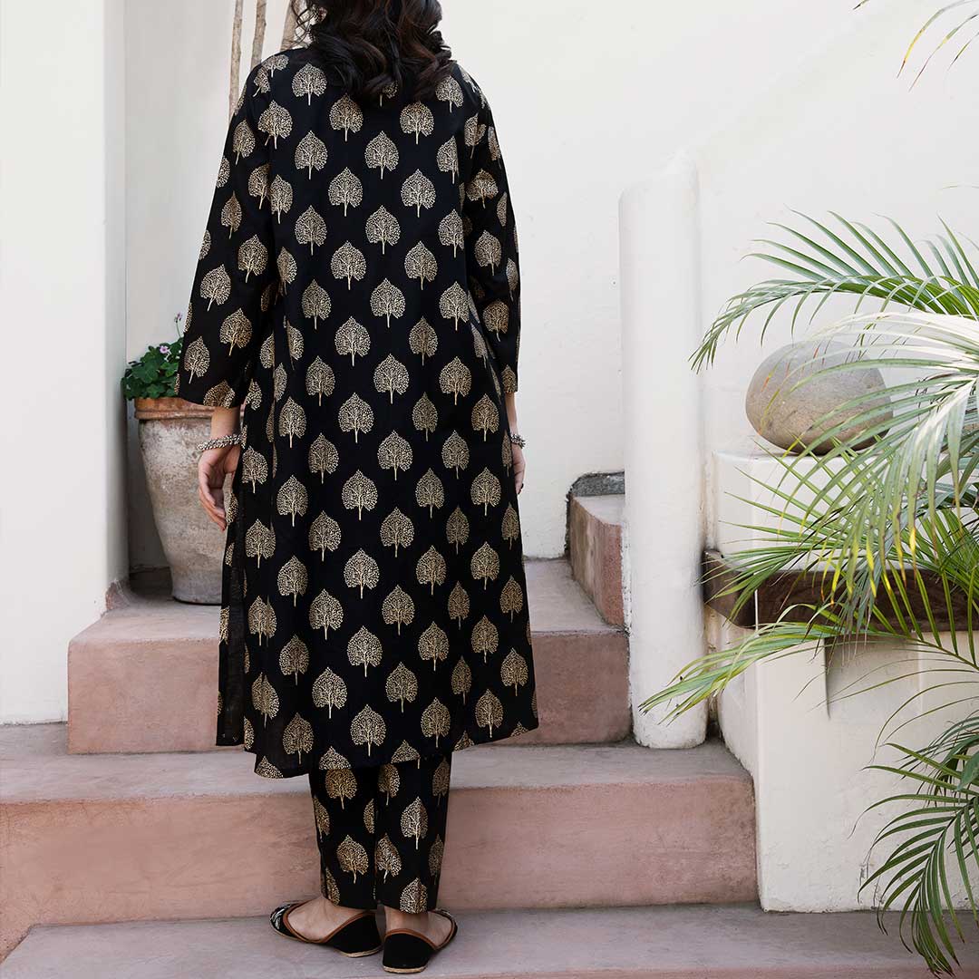 2PC- Screen Printed Cambric Suit PS4032 - Image 2