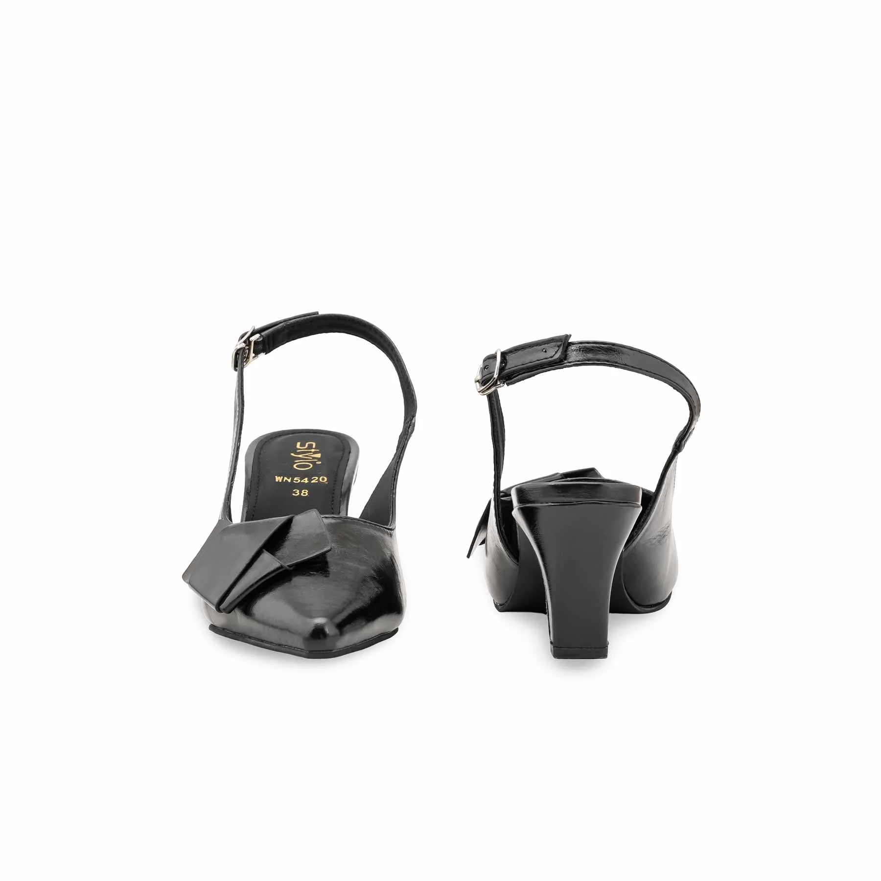 Black Back Open For Women WN5420 - Image 4