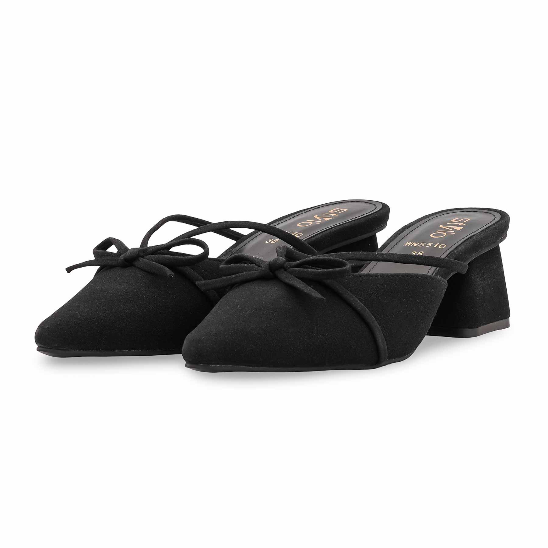 Black Back Open For Women WN5510 - Image 3