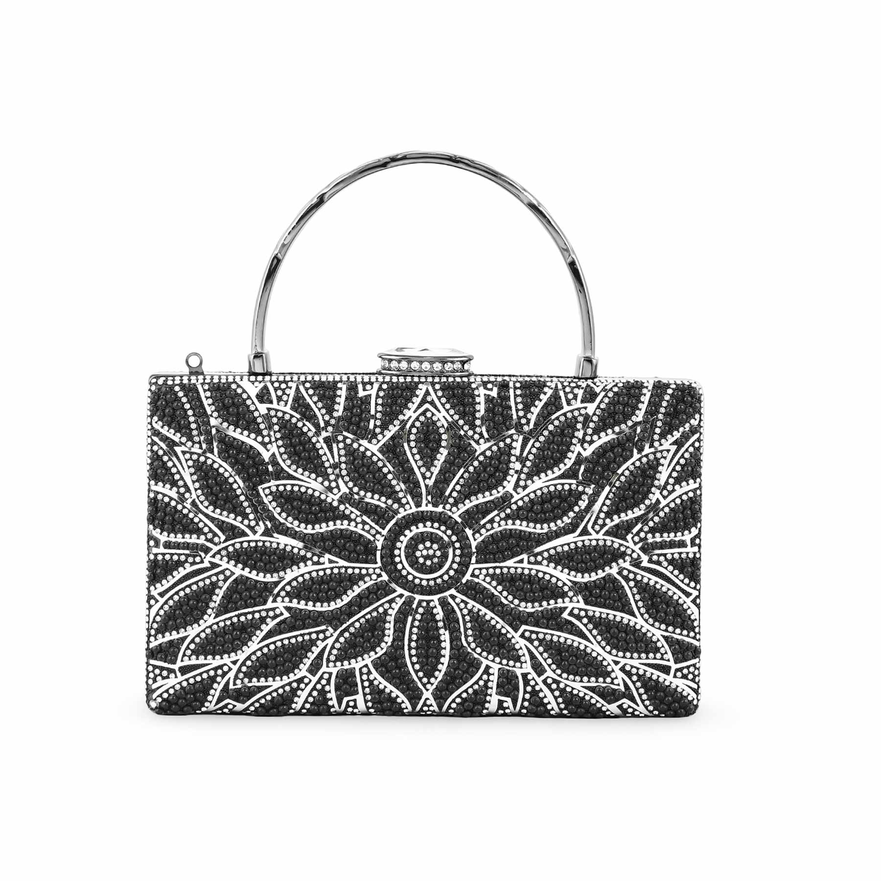 Black Bridal Clutch For Women p24257 - Image 4