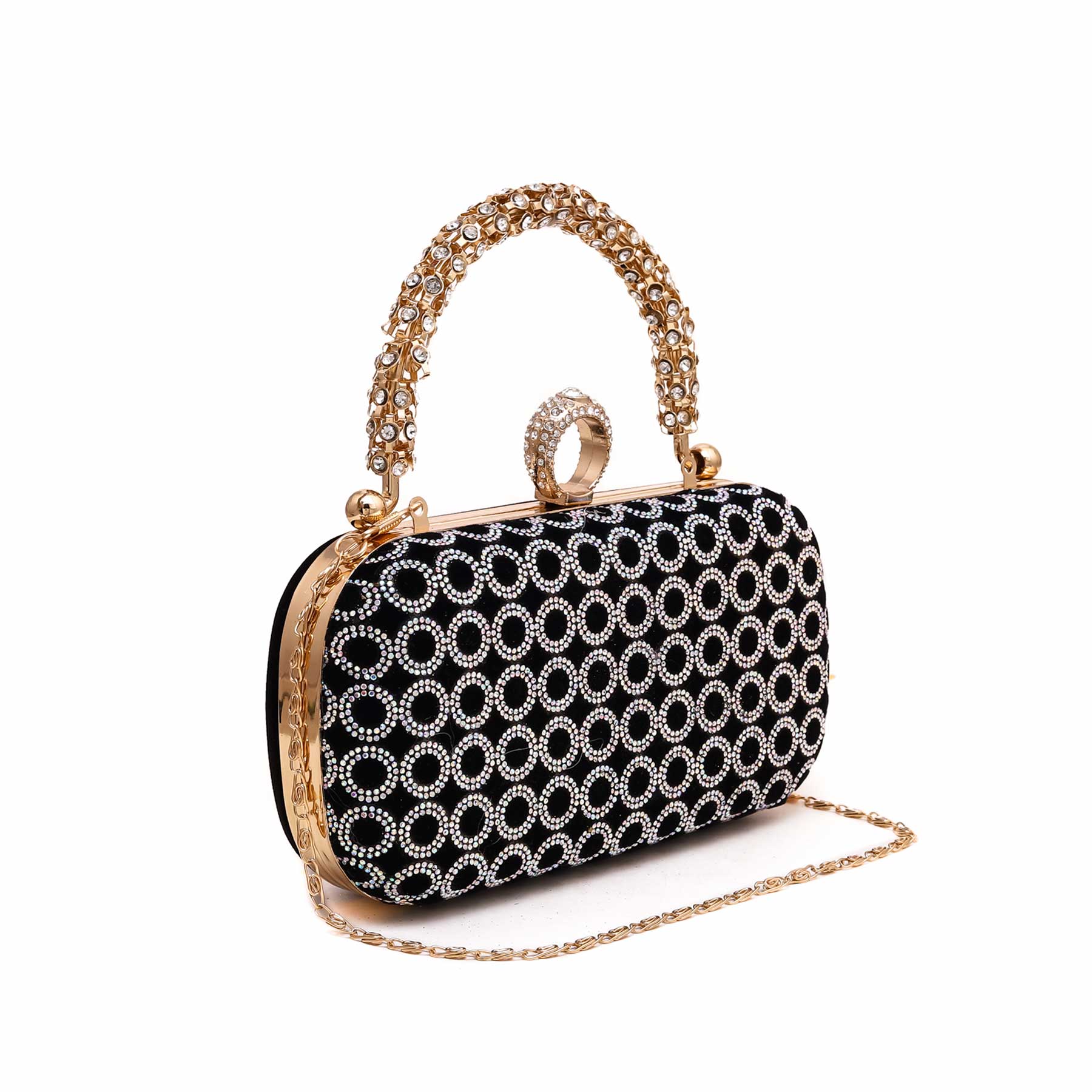 Black Bridal Clutch P15560 - Image 2