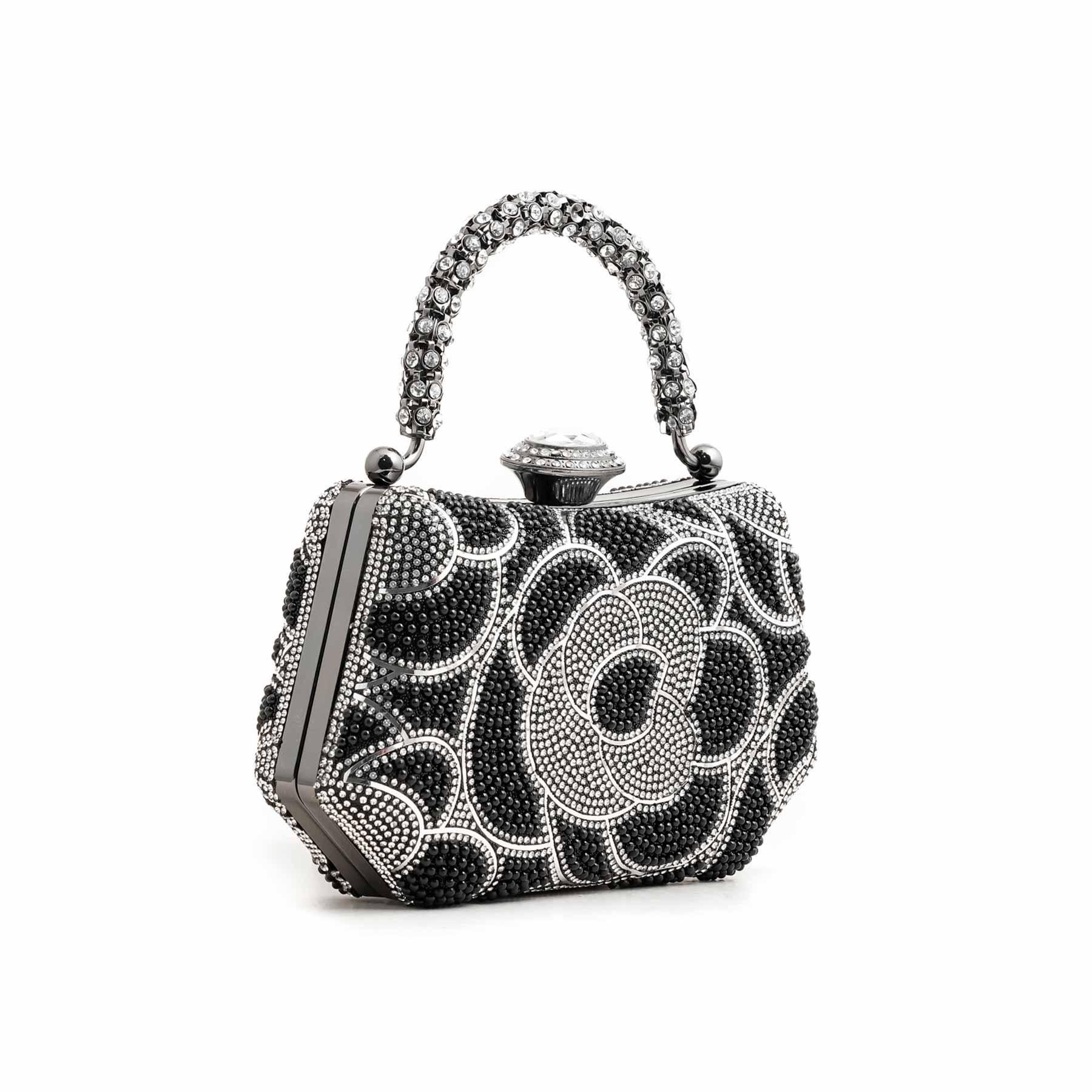 Black Bridal Clutch P24250 - Image 3