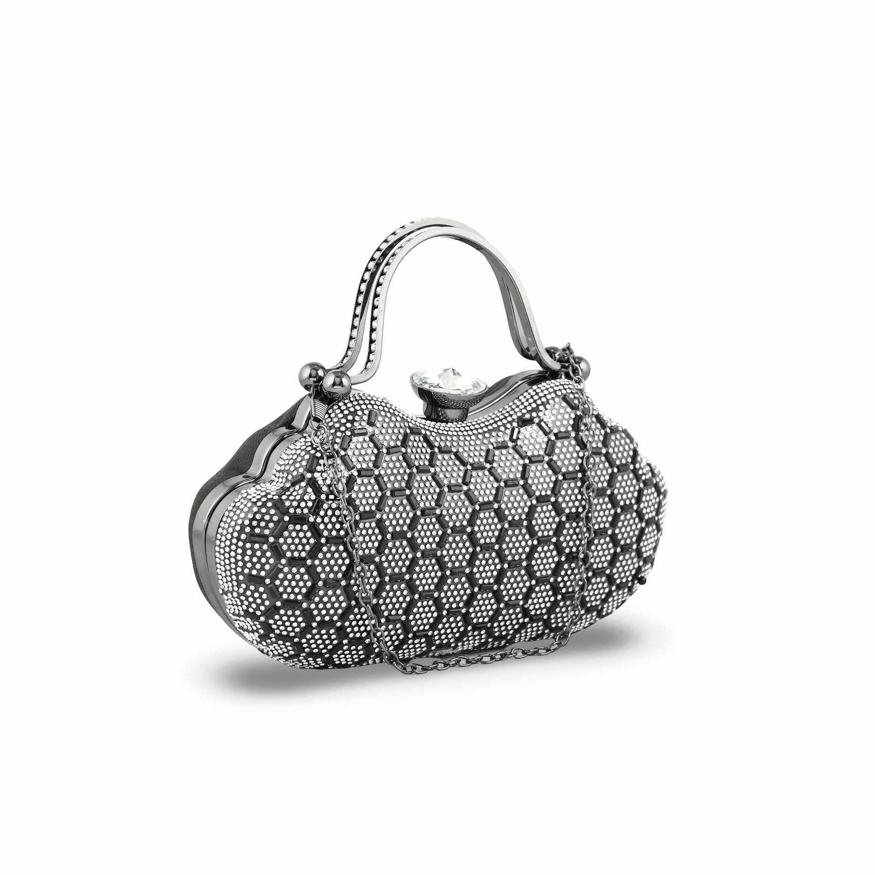 Black Bridal Clutch p24261 - Image 3