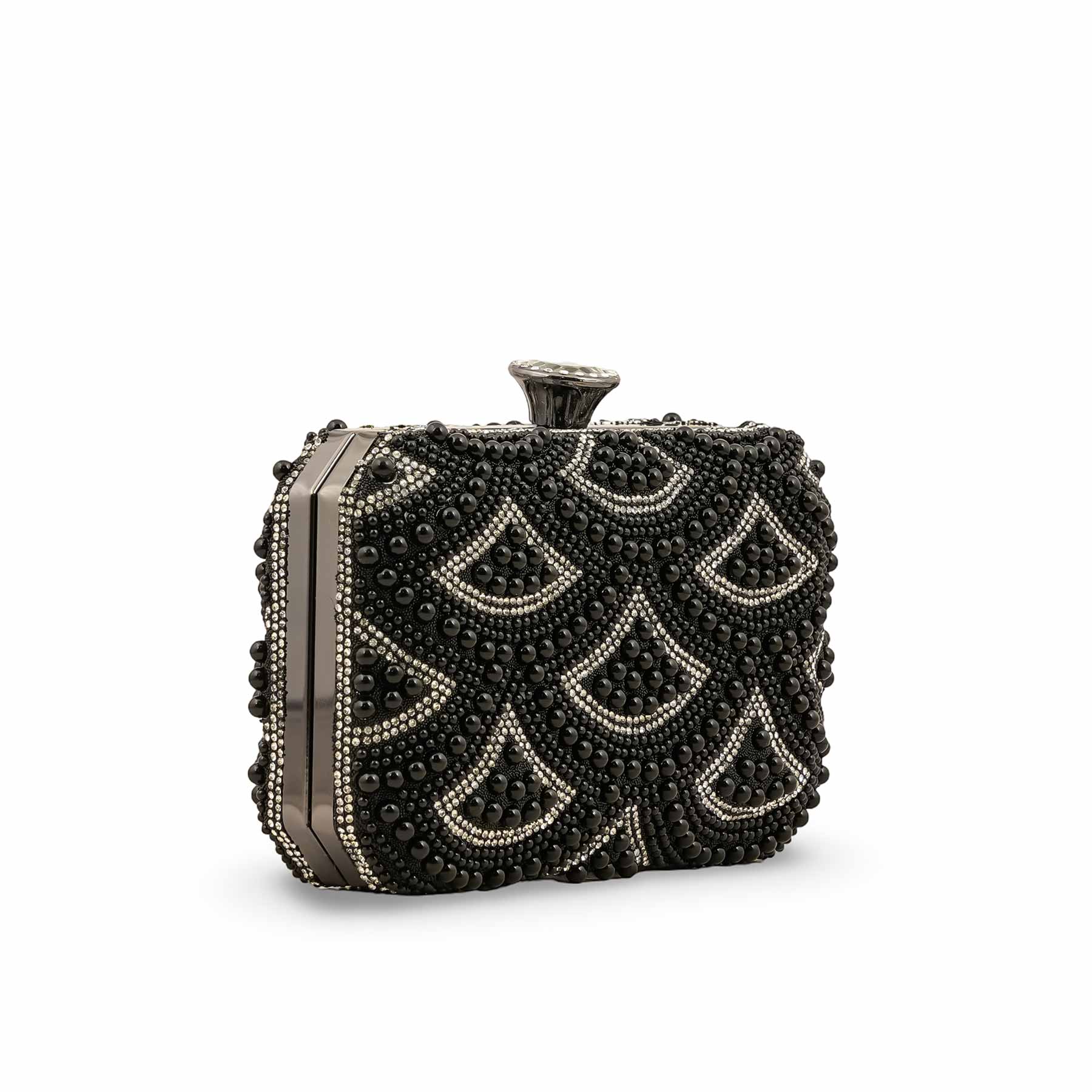 Black Bridal Clutch P24277 - Image 3
