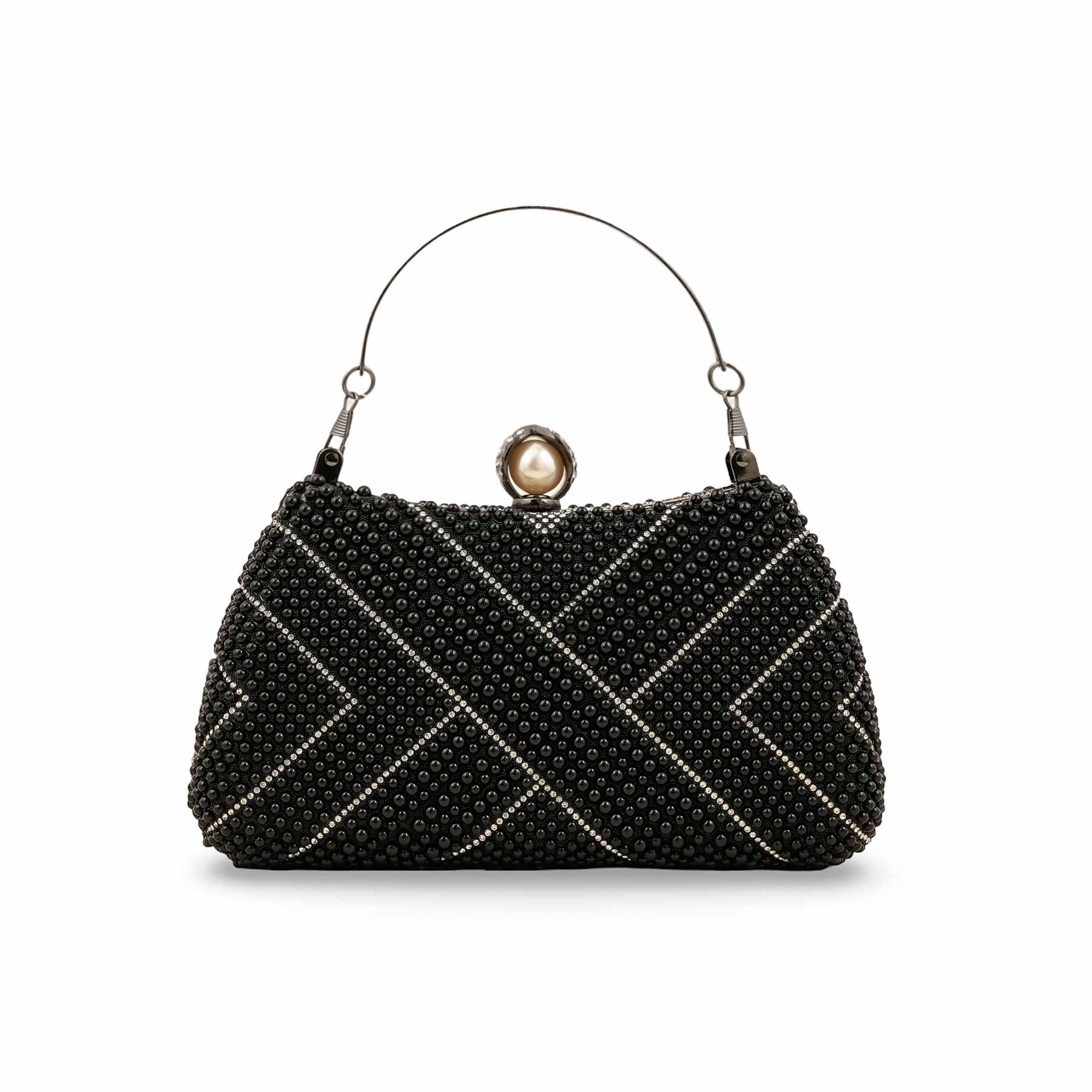 Black Bridal Clutch P24287 - Image 2