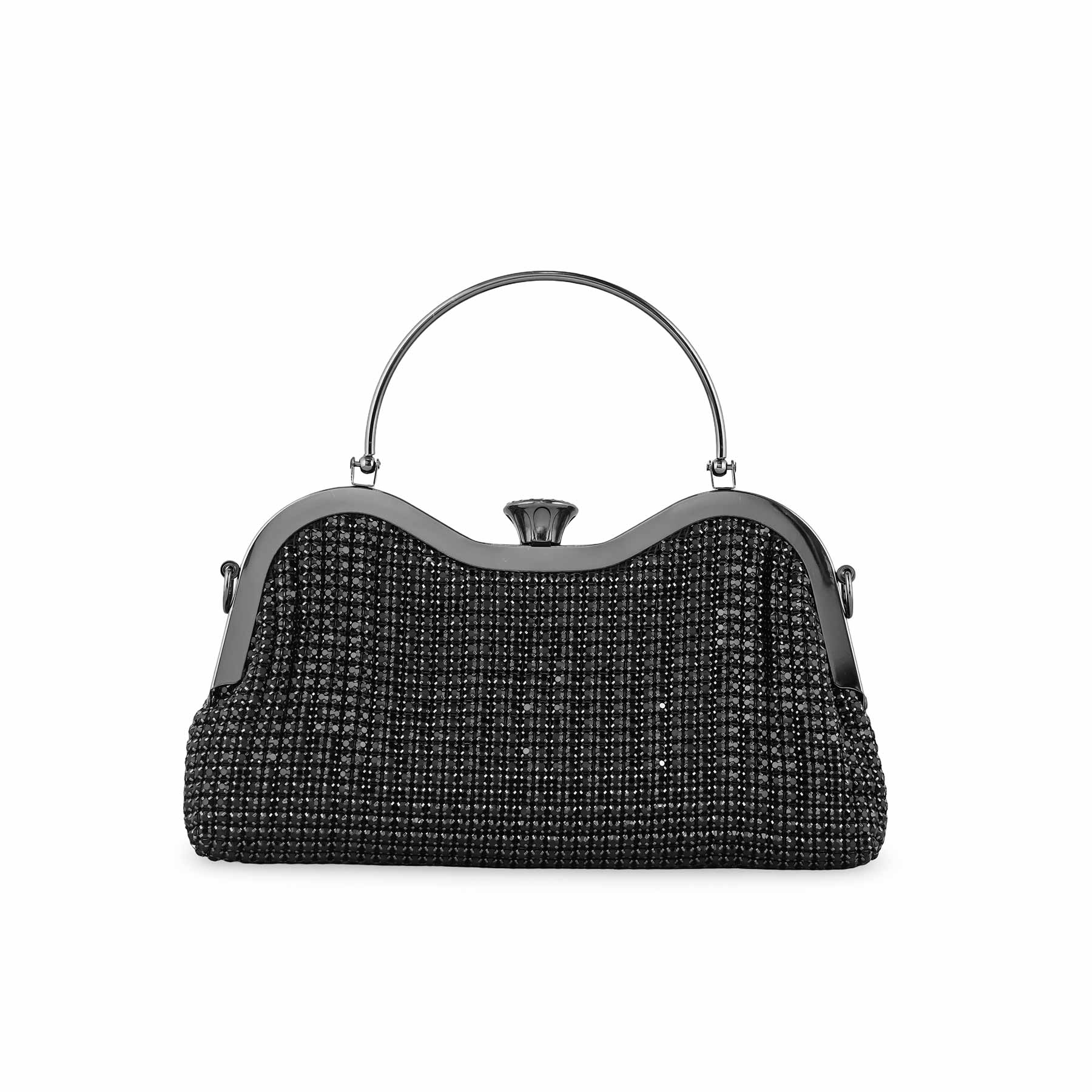Black Bridal Clutch P24295 - Image 2