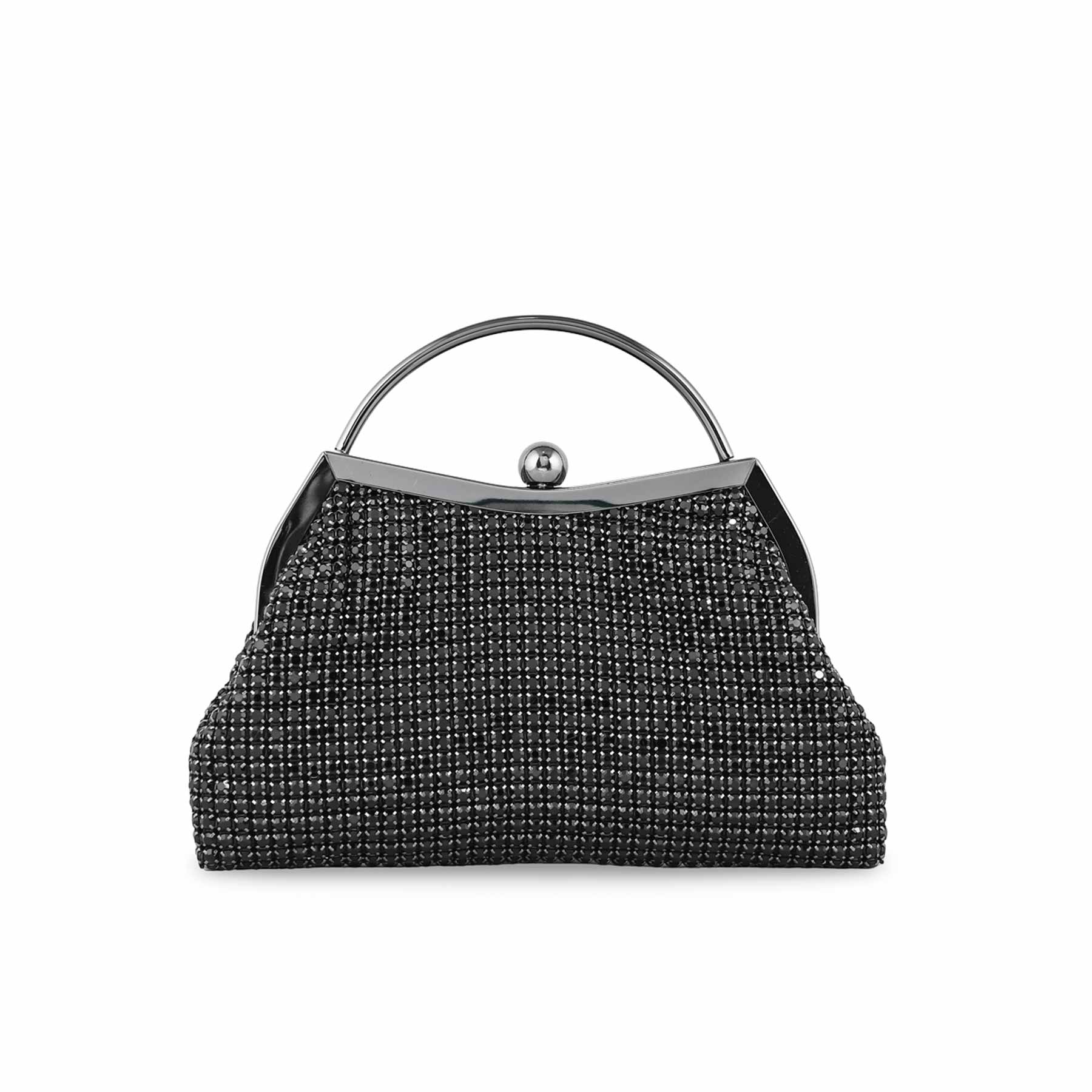 Black Bridal Clutch P24313 - Image 4