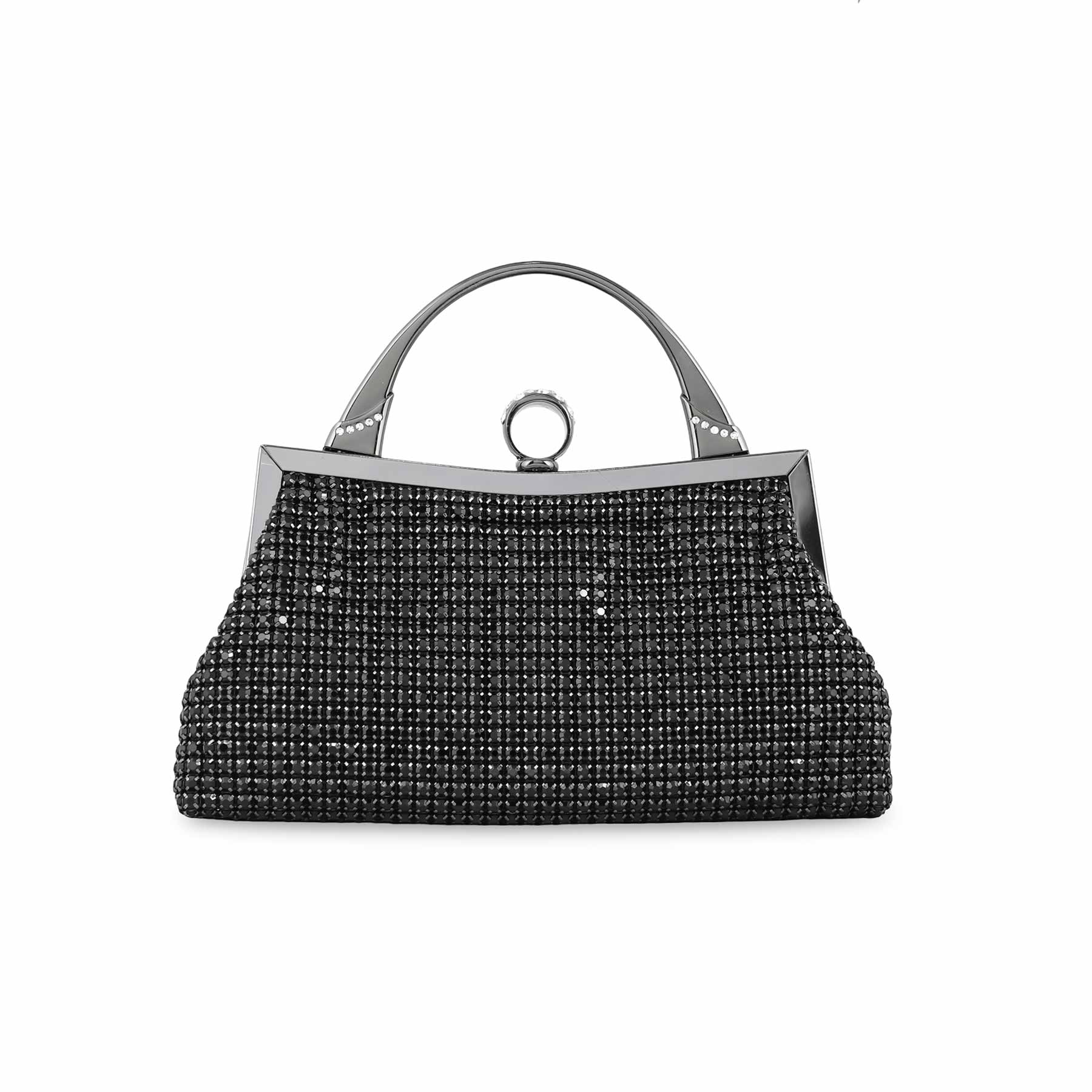 Black Bridal Clutch P24318 - Image 4
