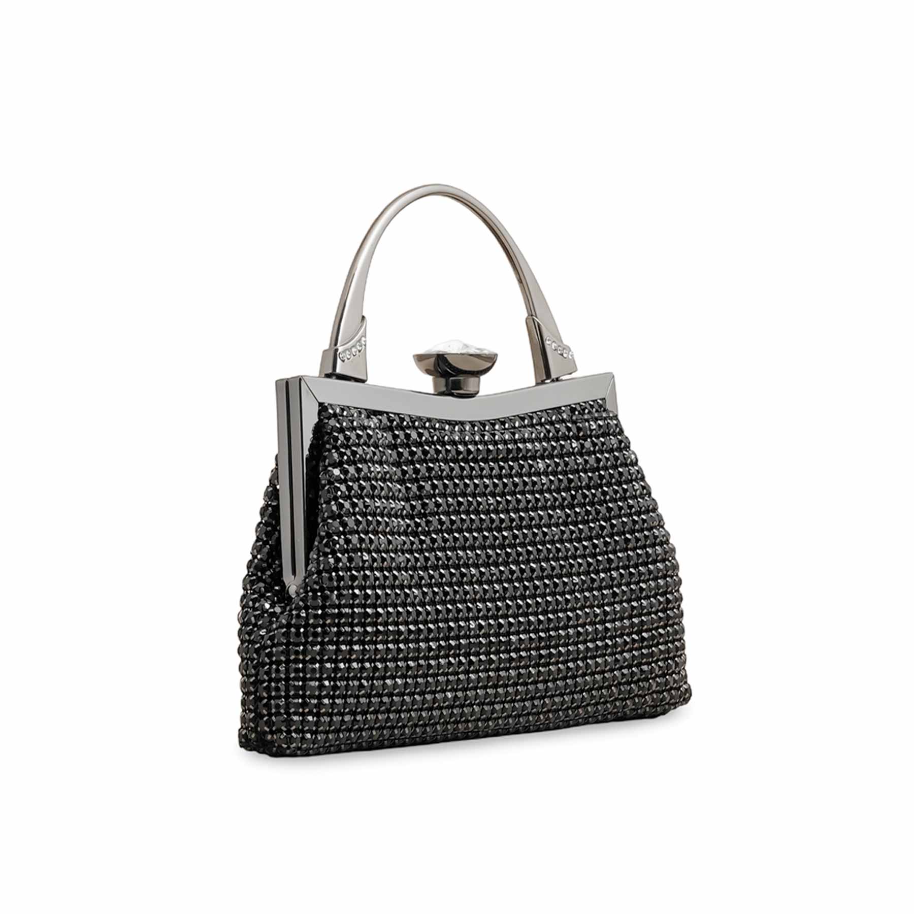 Black Bridal Clutch P24321 - Image 3