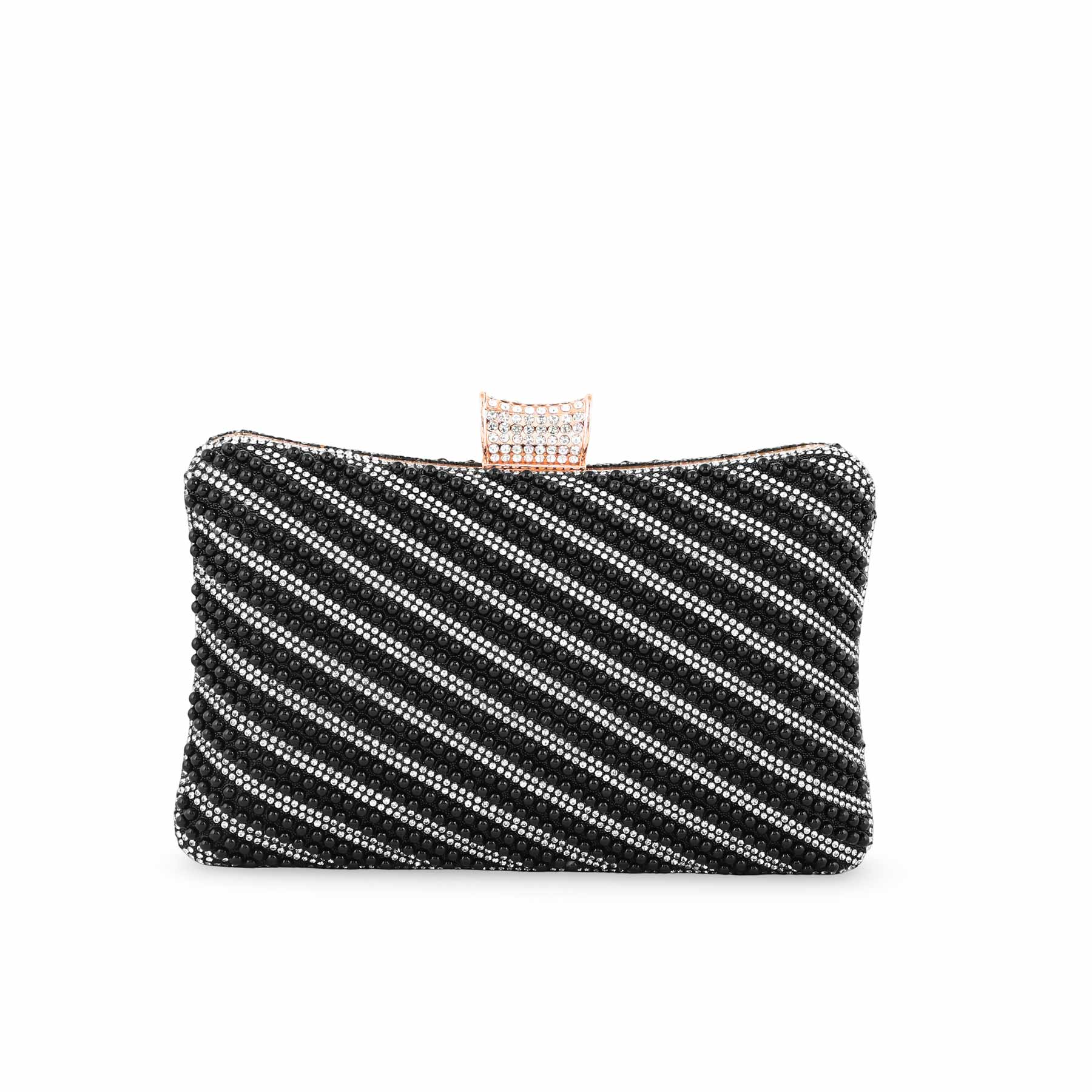 Black Bridal Clutch P24355 - Image 2