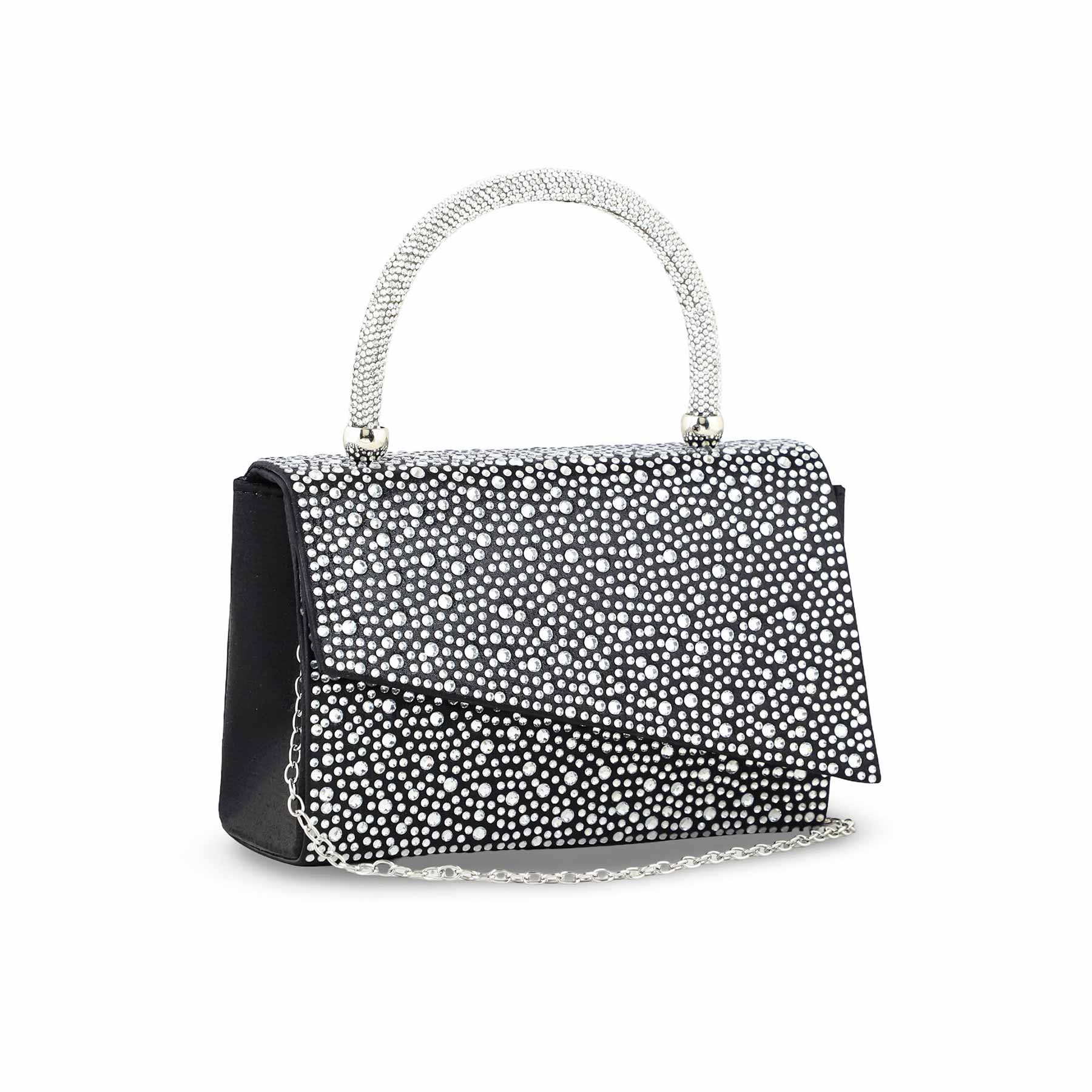Black Bridal Clutch P24369 - Image 3