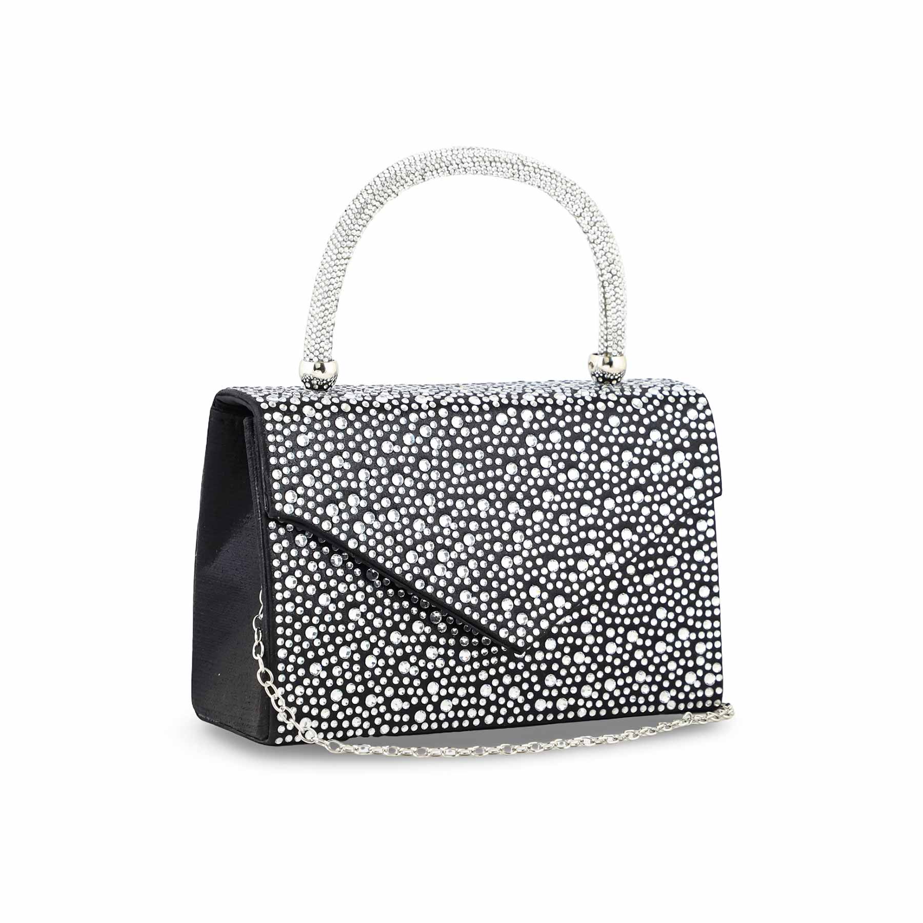 Black Bridal Clutch P24370 - Image 3