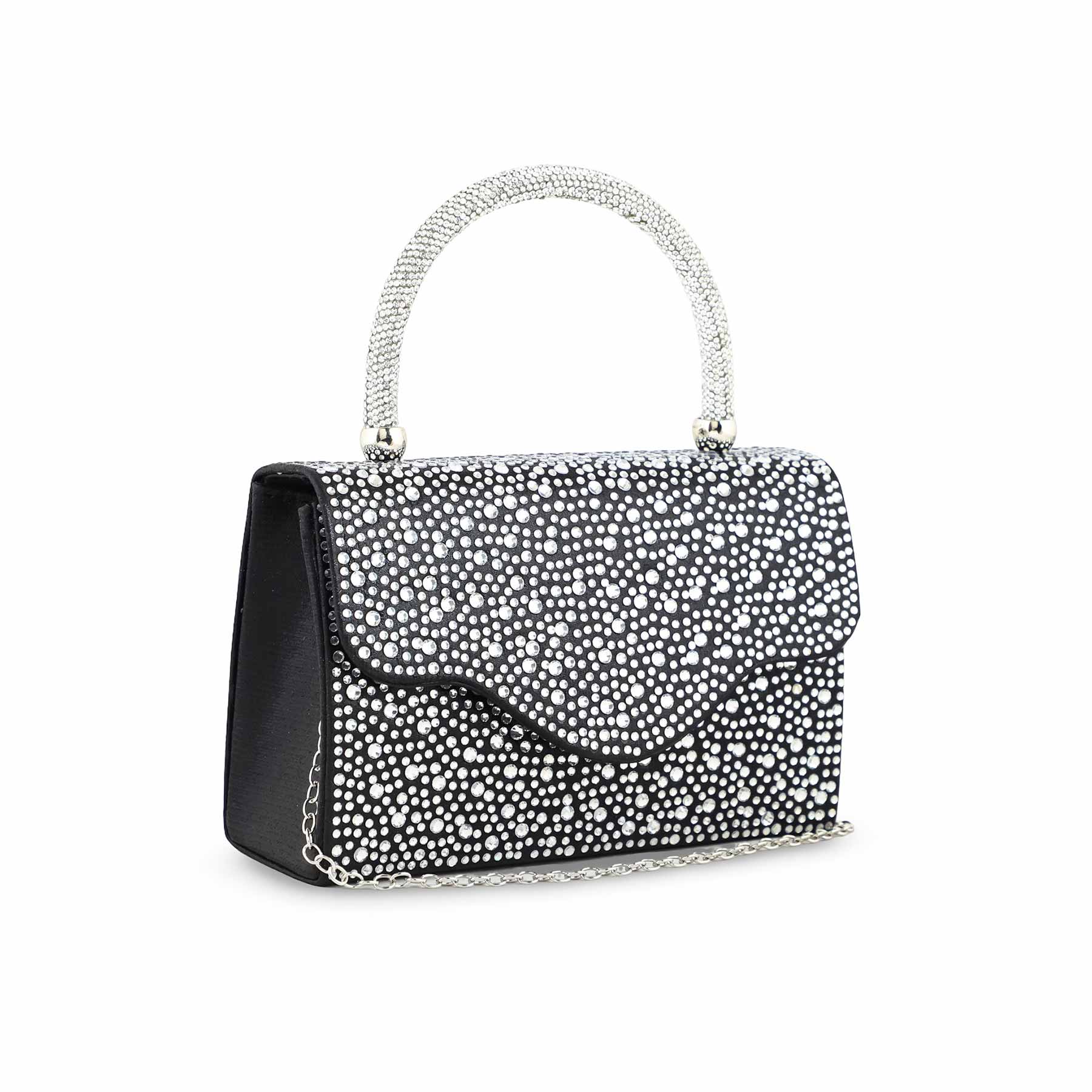 Black Bridal Clutch P24371 - Image 3