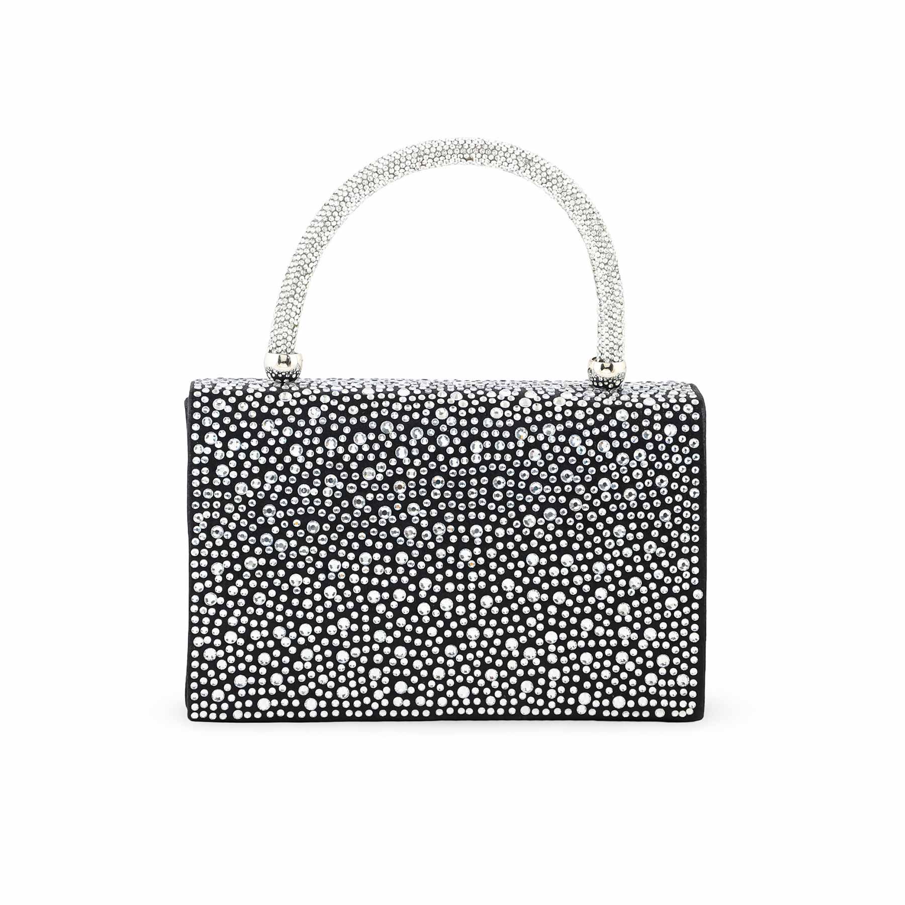 Black Bridal Clutch P24371 - Image 4