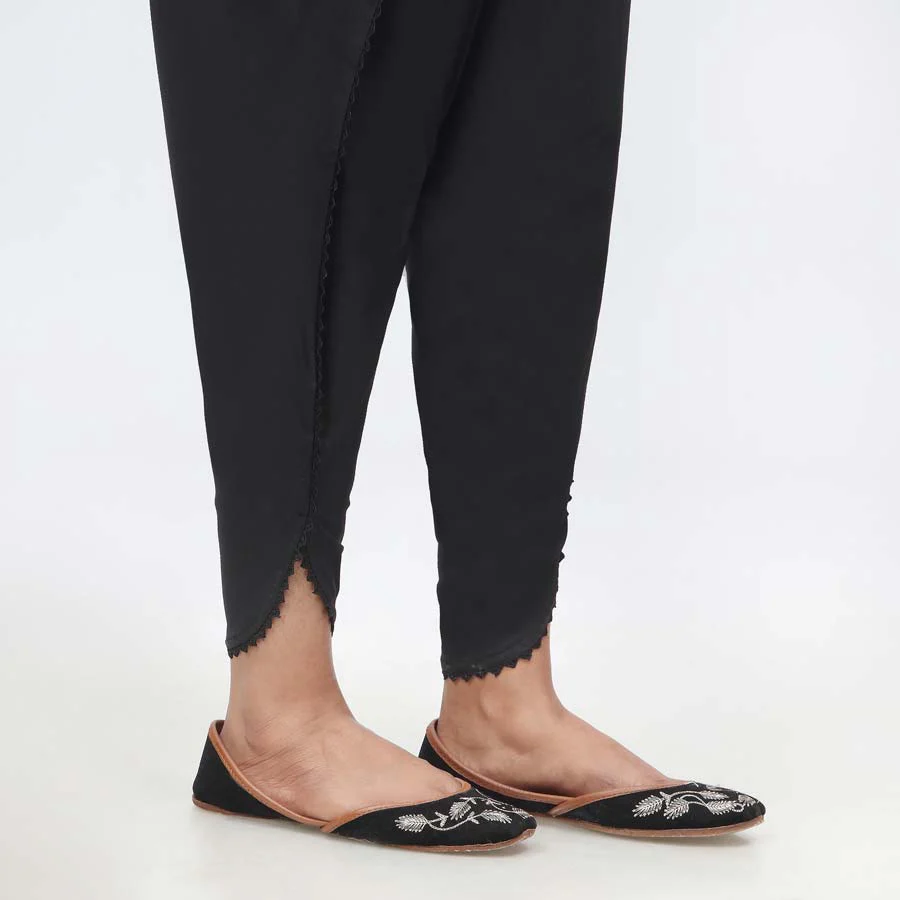 Black Cambric Tulip Shalwar PW3656 - Image 2