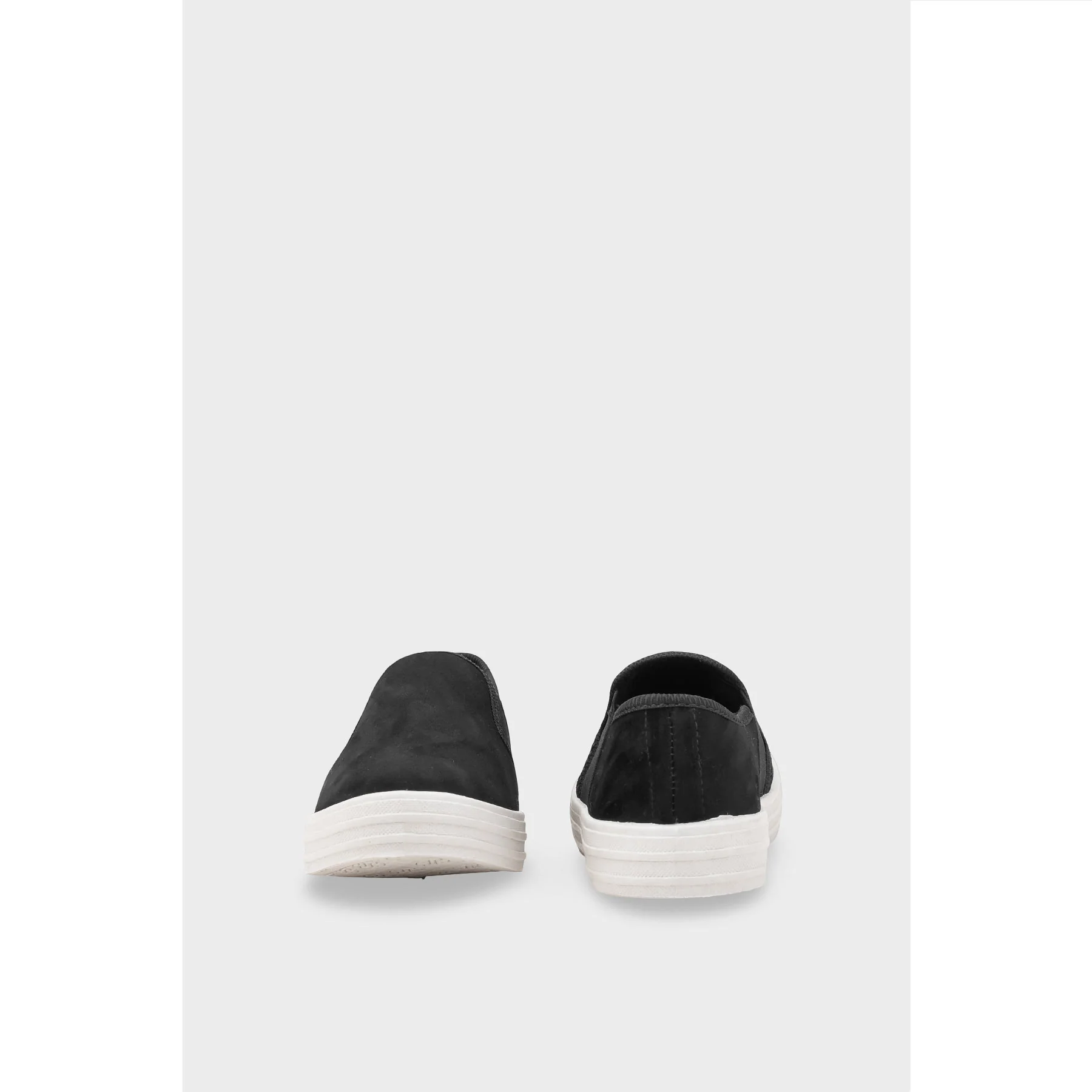 Black Canvas Slip Ons WN6198 - Image 4