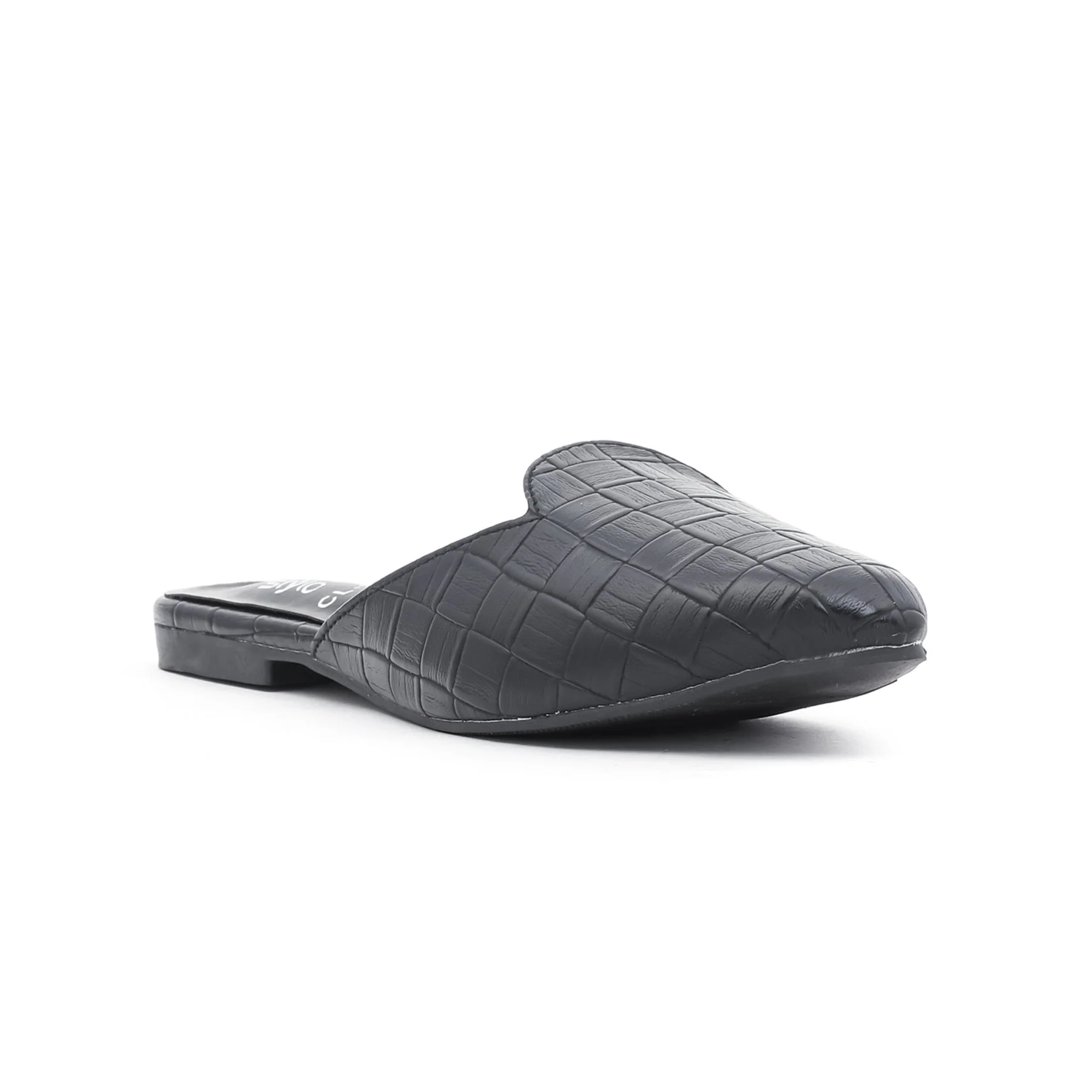 Black Casual Back Open Slippers CL1502 - Image 2